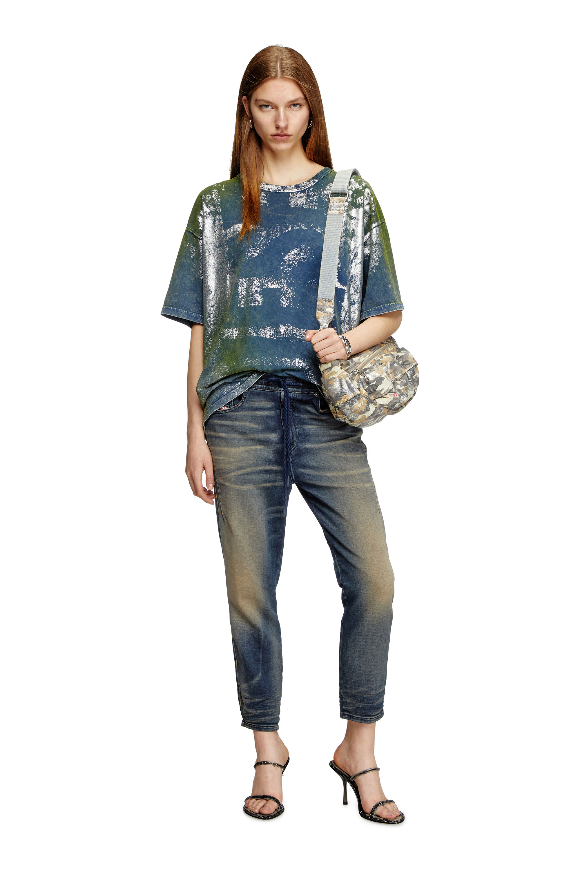 Diesel - Female's Regular 2041 D-Fayza Joggjeans® 068PM, ダークブルー - 2