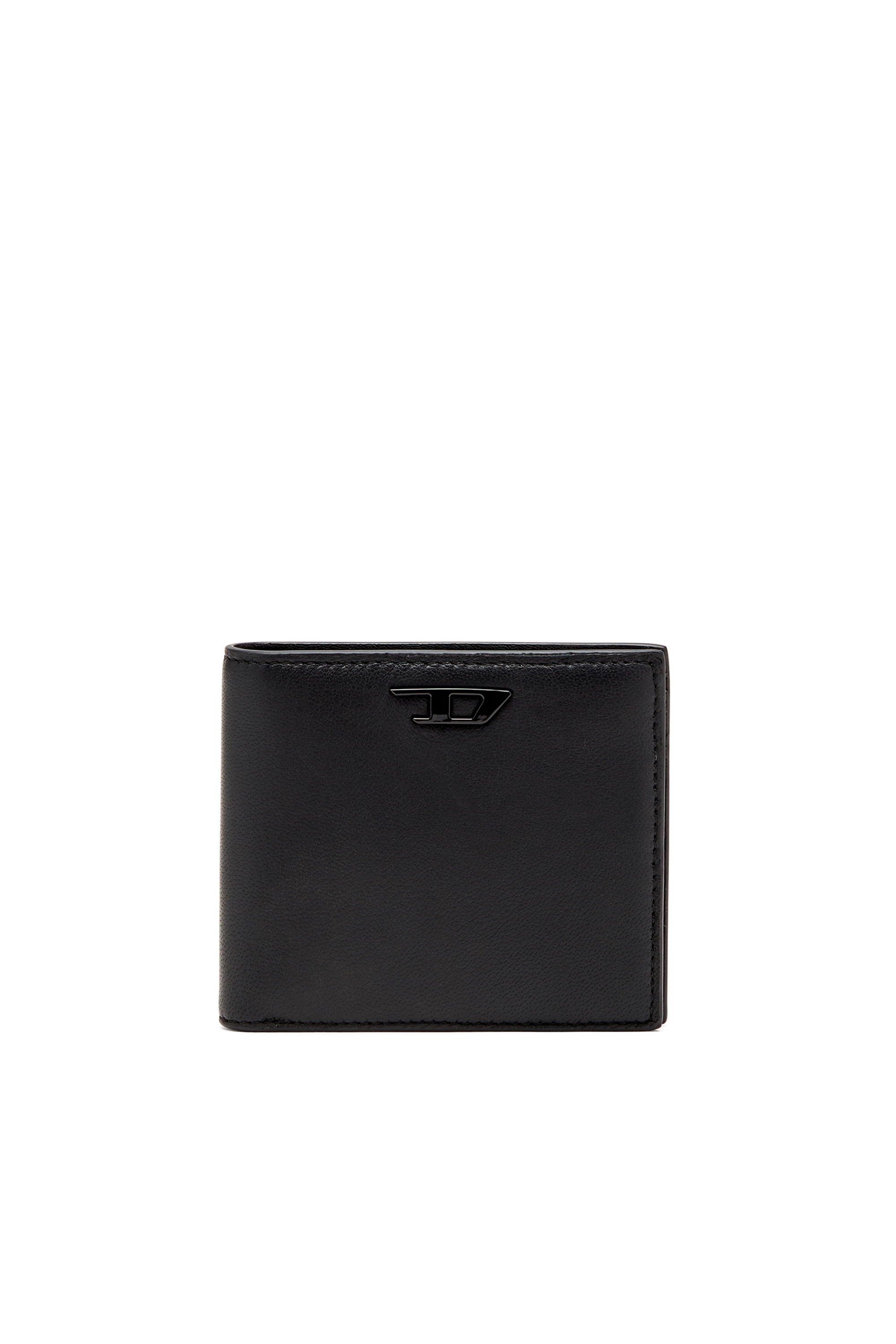 Diesel - RAVE BI-FOLD COIN S, Male's Nappa leather bi-fold wallet in ブラック - 1