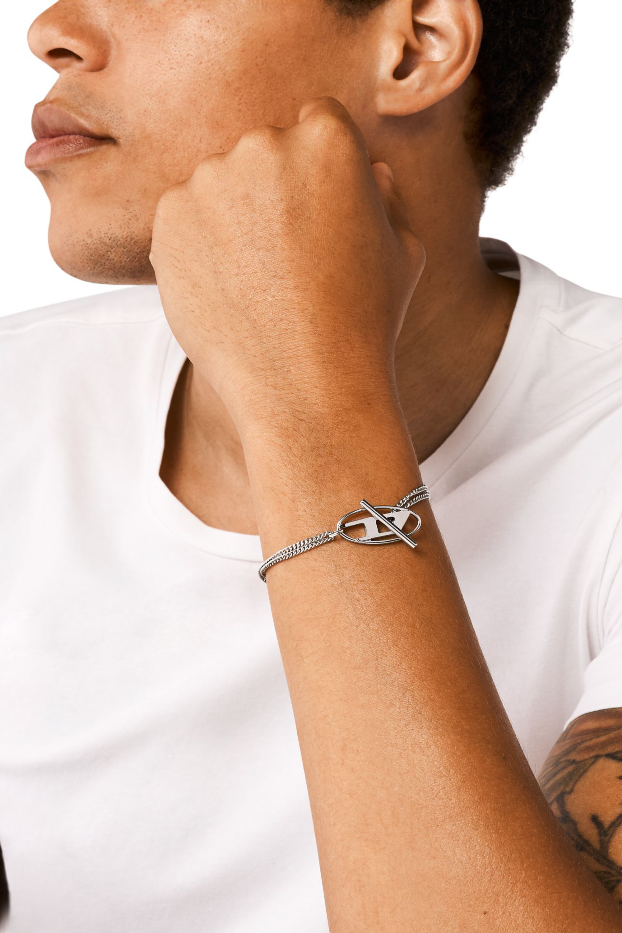 Diesel - DX1535040, Unisex's Stainless Steel Chain Bracelet in シルバー - 3