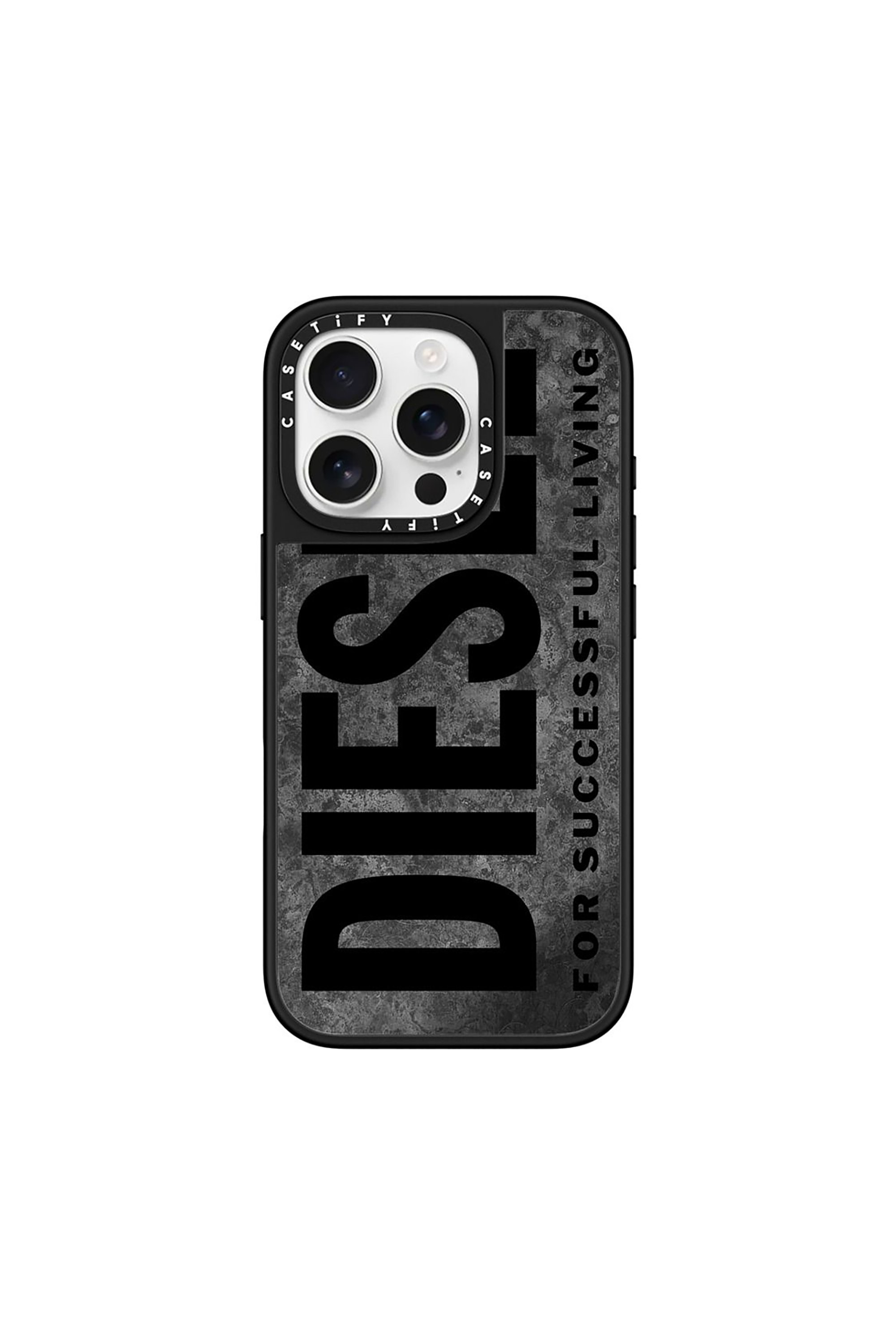 Diesel - 60322 CASETIFY MOULDED CASE, Unisex's IPHONE 16 PRO in グレー/ブラック - 1