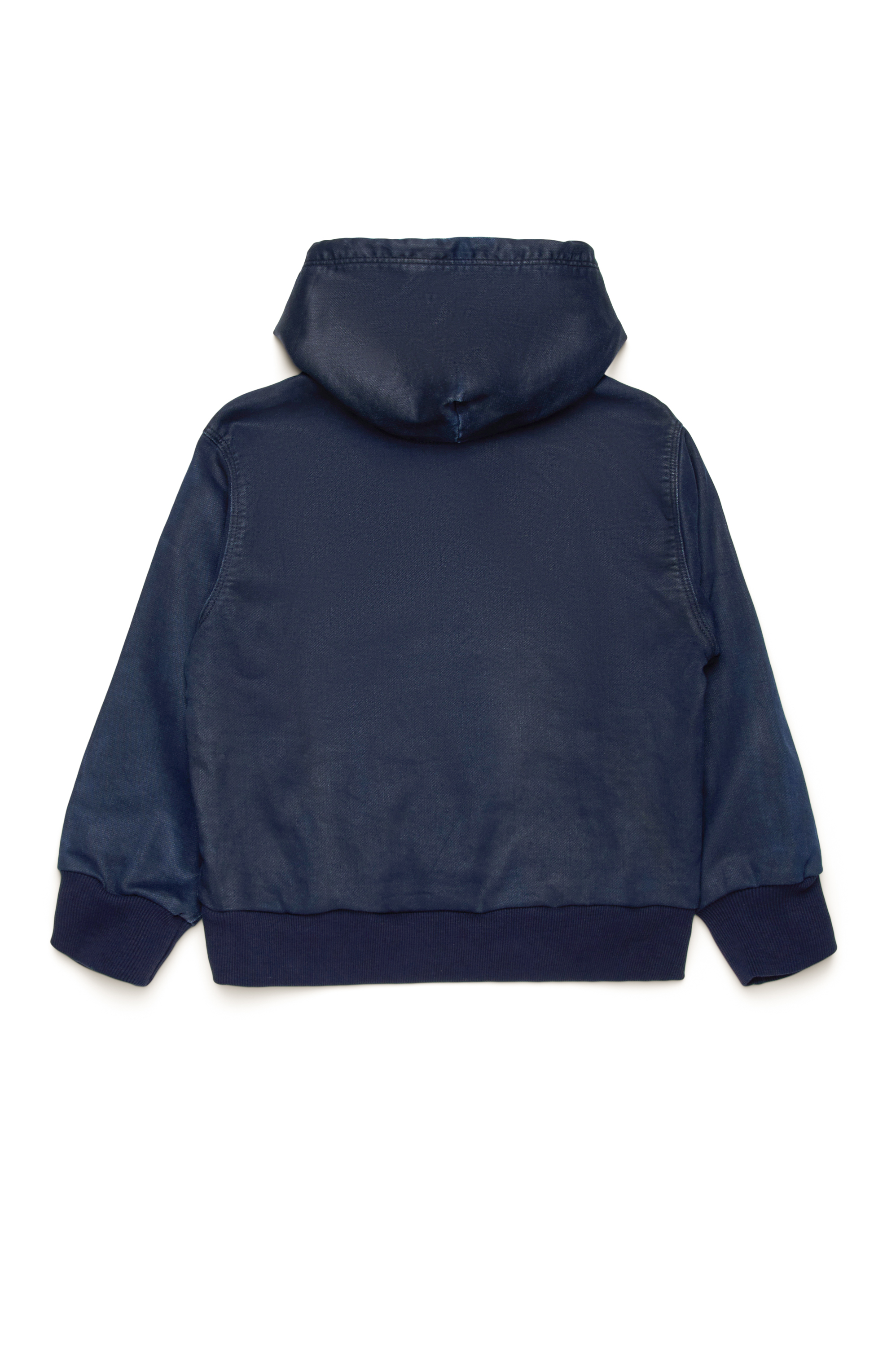 Diesel - SUM-RIB-NE-OVER JJJ, Unisex JoggJeans hoodie with coated effect in ブルー - Image 2