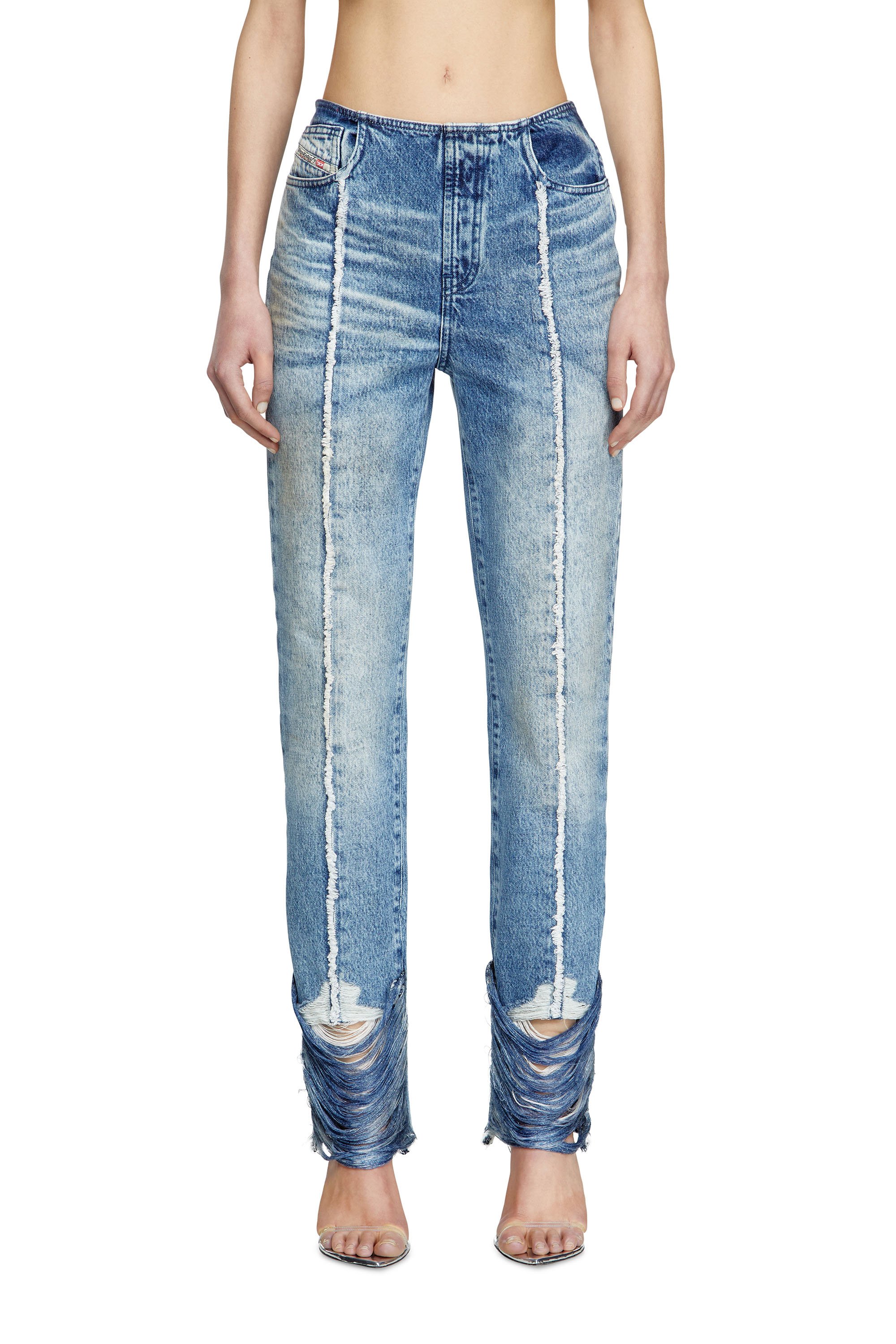 Diesel - Female's Bootcut Jeans D-Ginna 0CMBM, ミディアムブルー - 1