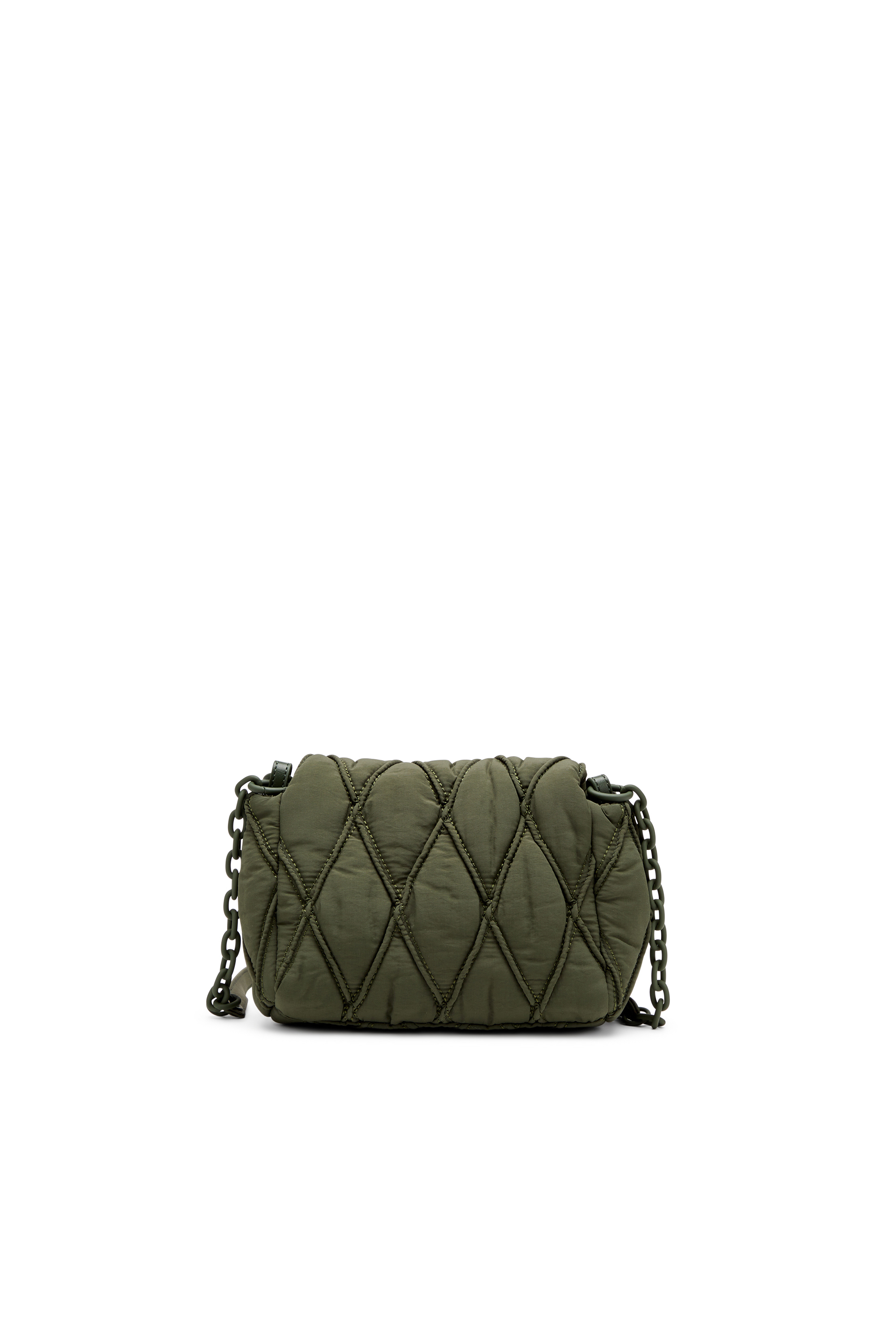 Diesel - CHARM-D SHOULDER S, Female's Charm-D S-Small shoulder bag in quilted nylon in ダークグリーン - 2