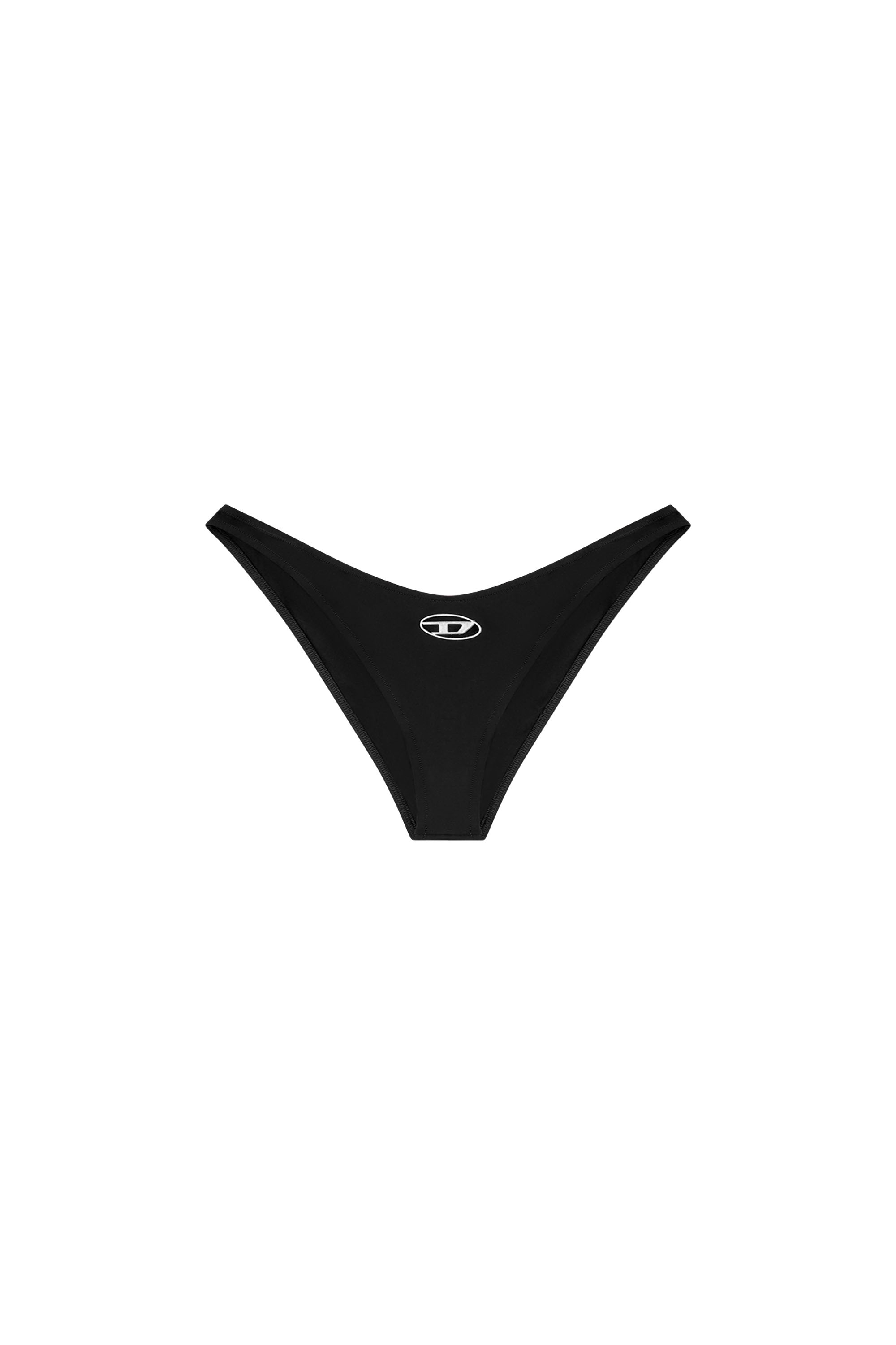 Diesel - PUNCHY-UTLT, Female's Microfibre briefs with cut-out logo in ブラック - 4