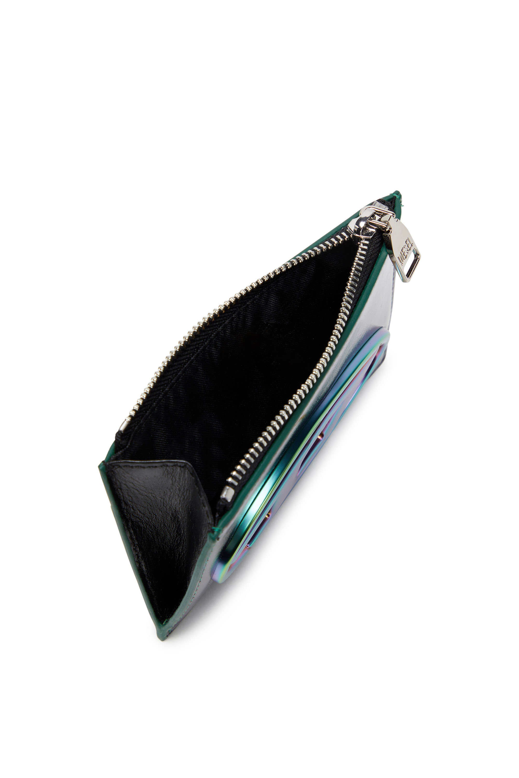 Diesel - 1DR CARD HOLDER I, Female's Iridescent card holder in グリーン/ブルー - 3