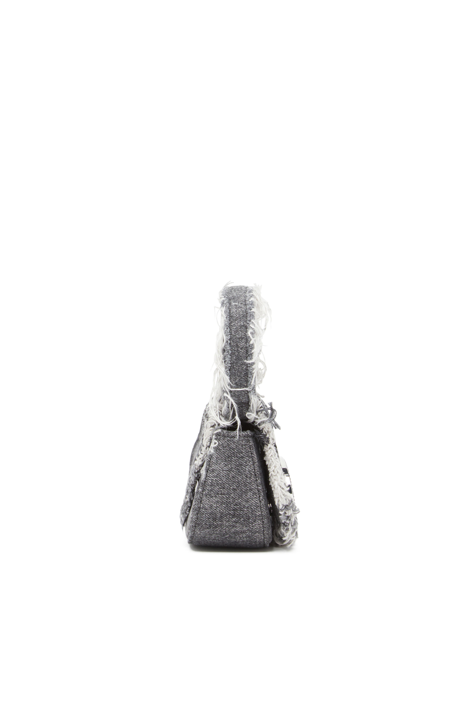 Diesel - 1DR XS, Female 1DR XS-Iconic mini bag in denim and crystals in ブラック - Image 3
