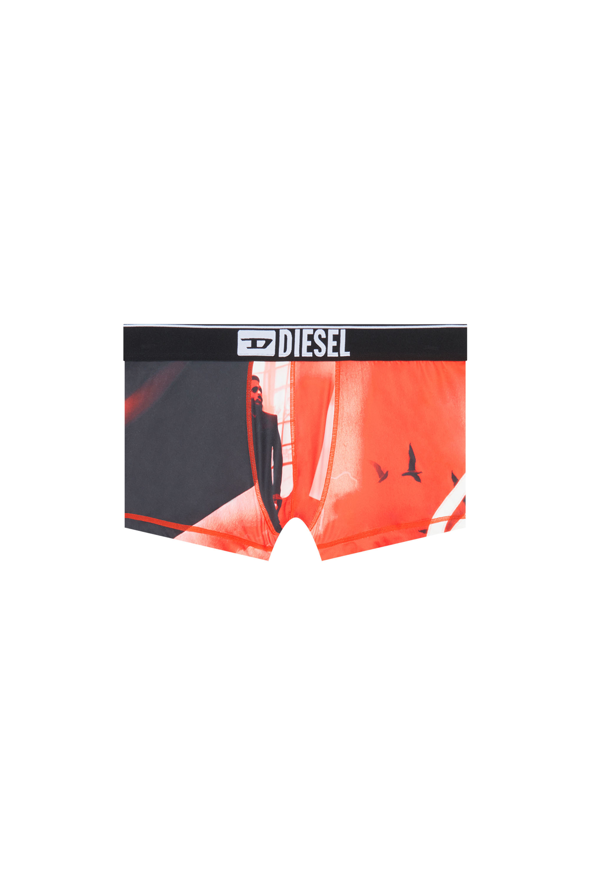 Diesel - UMBX-DAMIEN, Male's Boxer briefs with all-over print in レッド/ブラック - 4