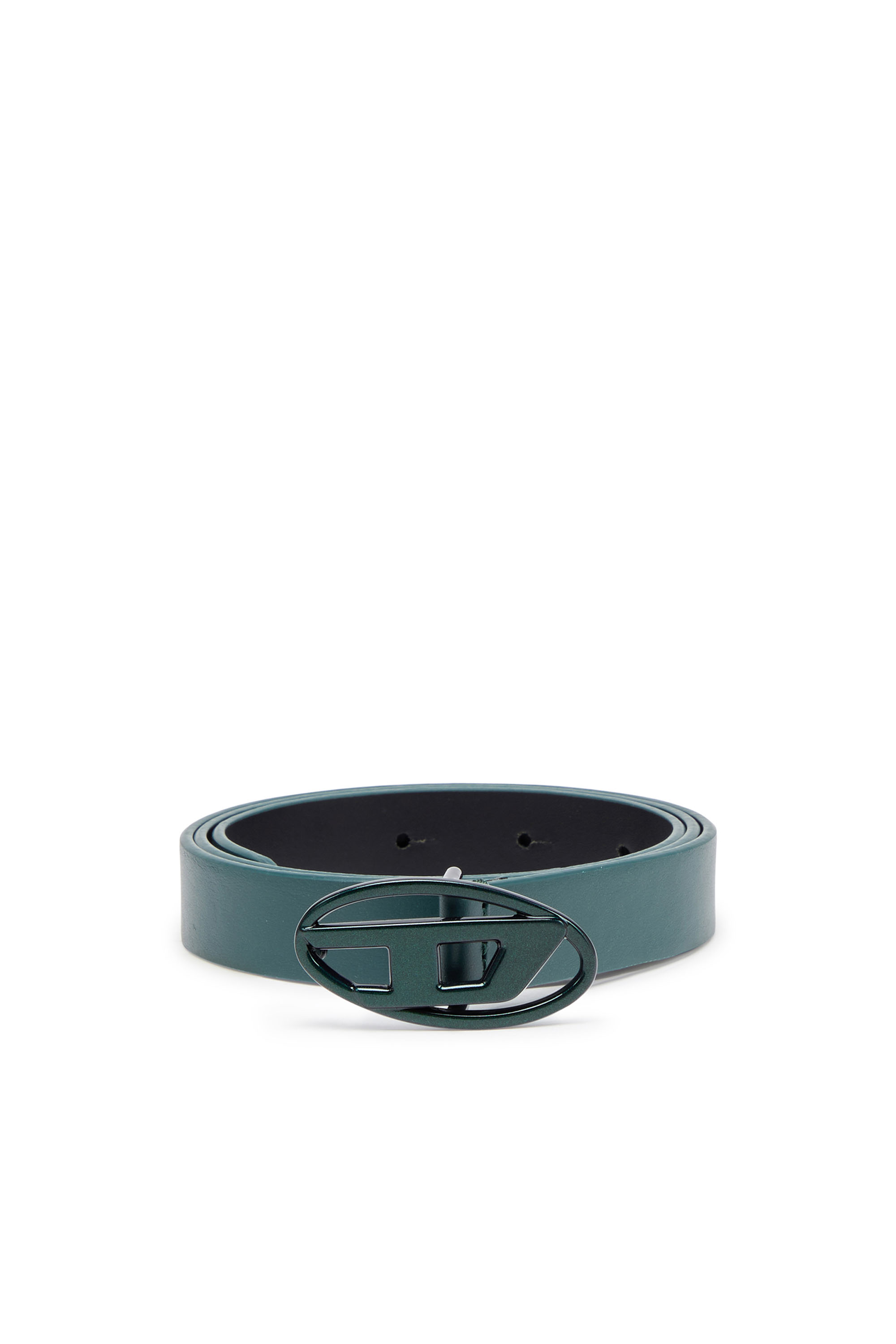 Diesel - B-1DR 20, Female Slim leather belt with iridescent buckle in マルチカラー - Image 1