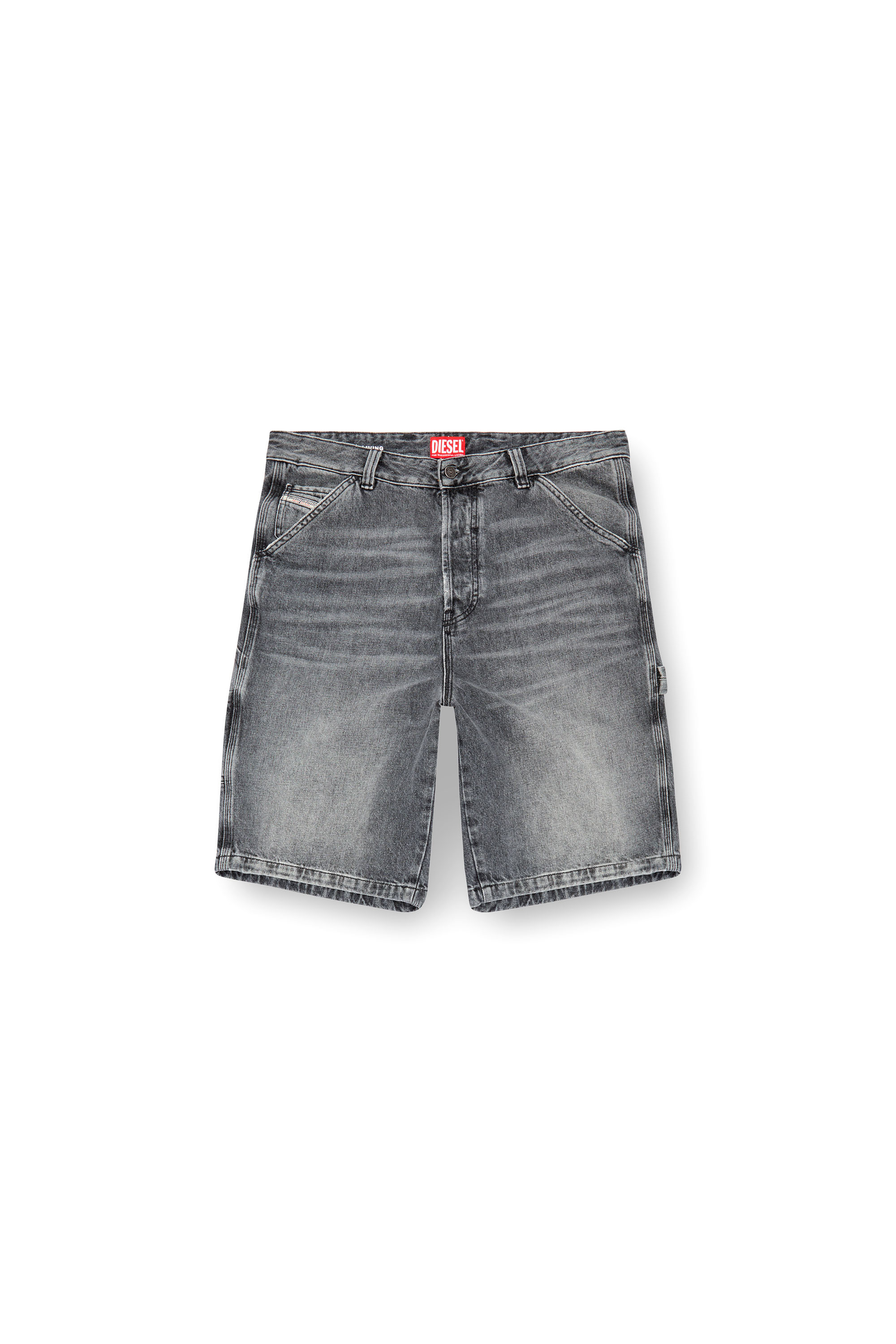 D-LIVERY-SHORT Hemp denim utility shorts｜ブラック｜メンズ｜DIESEL