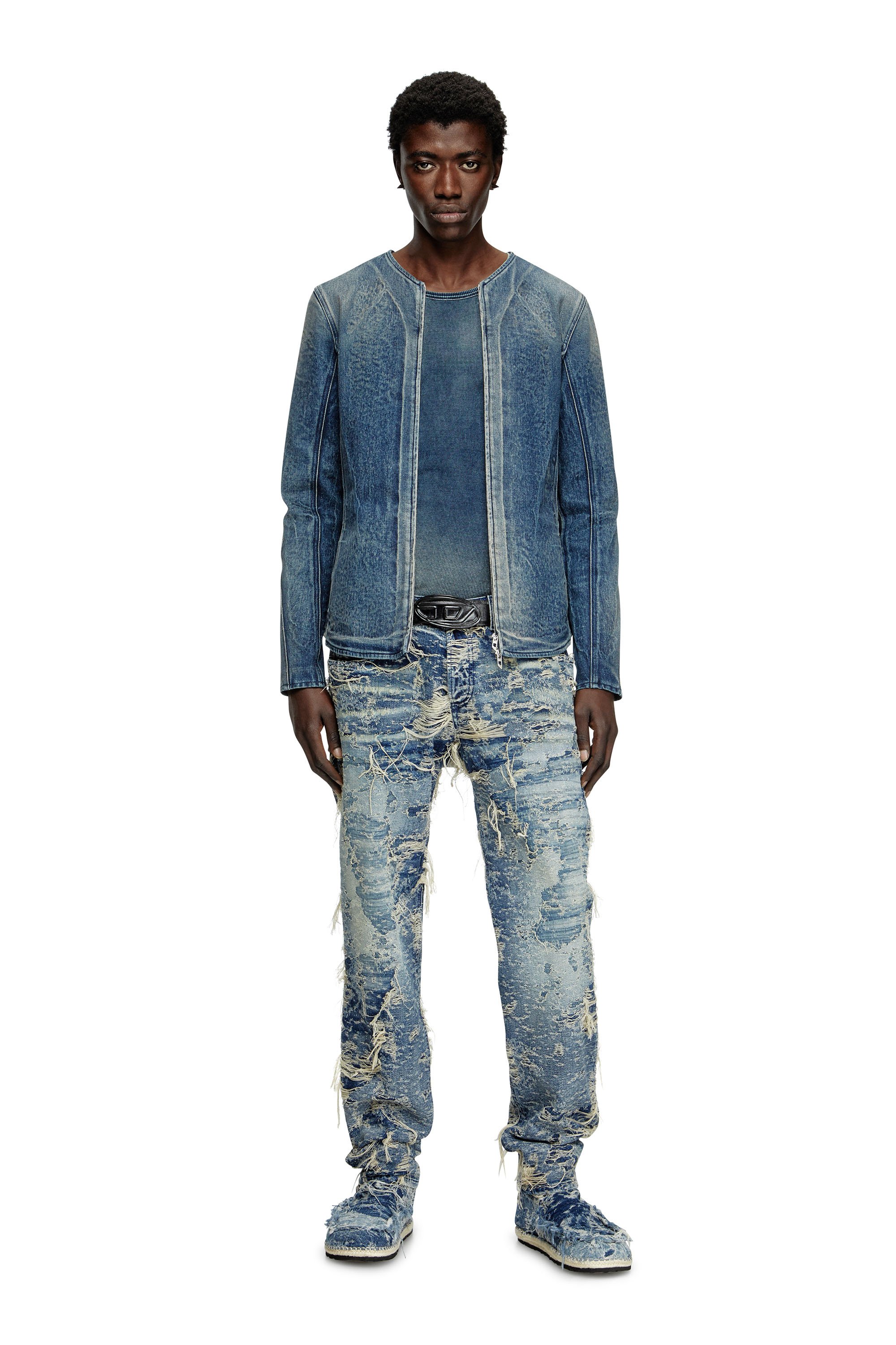 Diesel - Male's Regular Jeans 2023 D-Finitive 09M04, ミディアムブルー - 1