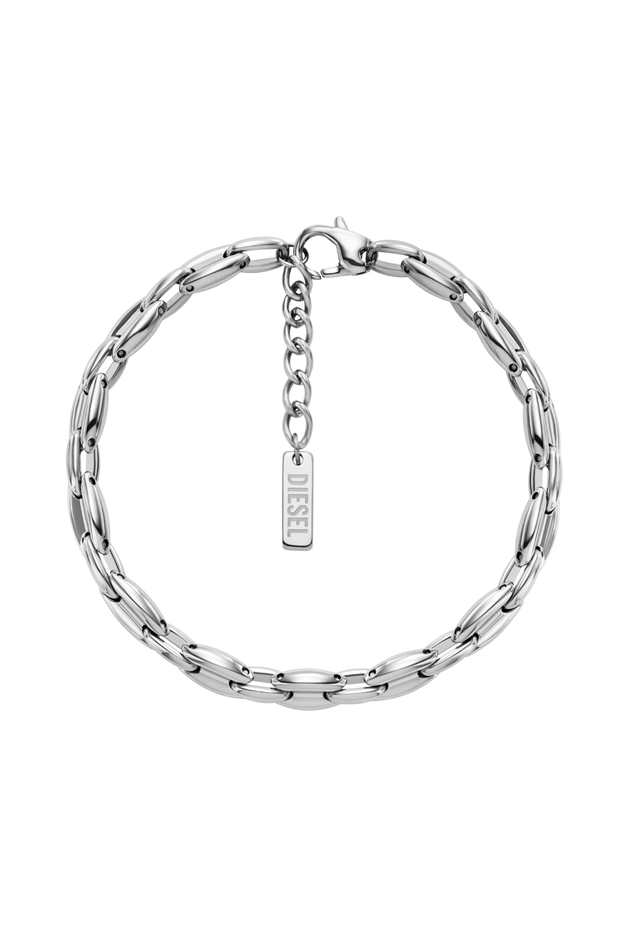 Diesel - DX1583040 JEWEL, Unisex's Stainless Steel Chain Bracelet in シルバー - 1