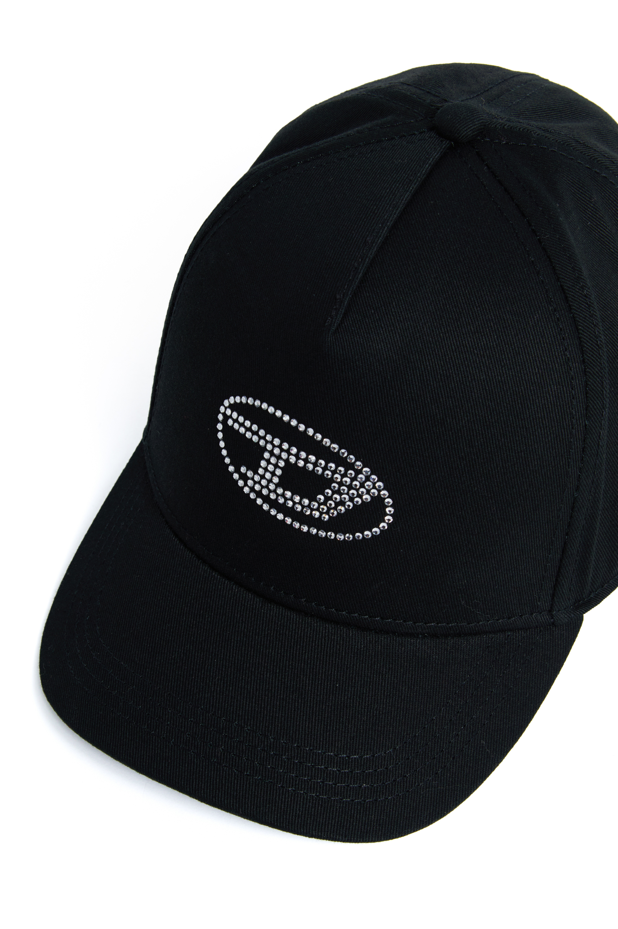 Diesel - FDSTRAS, Female Baseball cap with crystal Oval D logo in ブラック - Image 4
