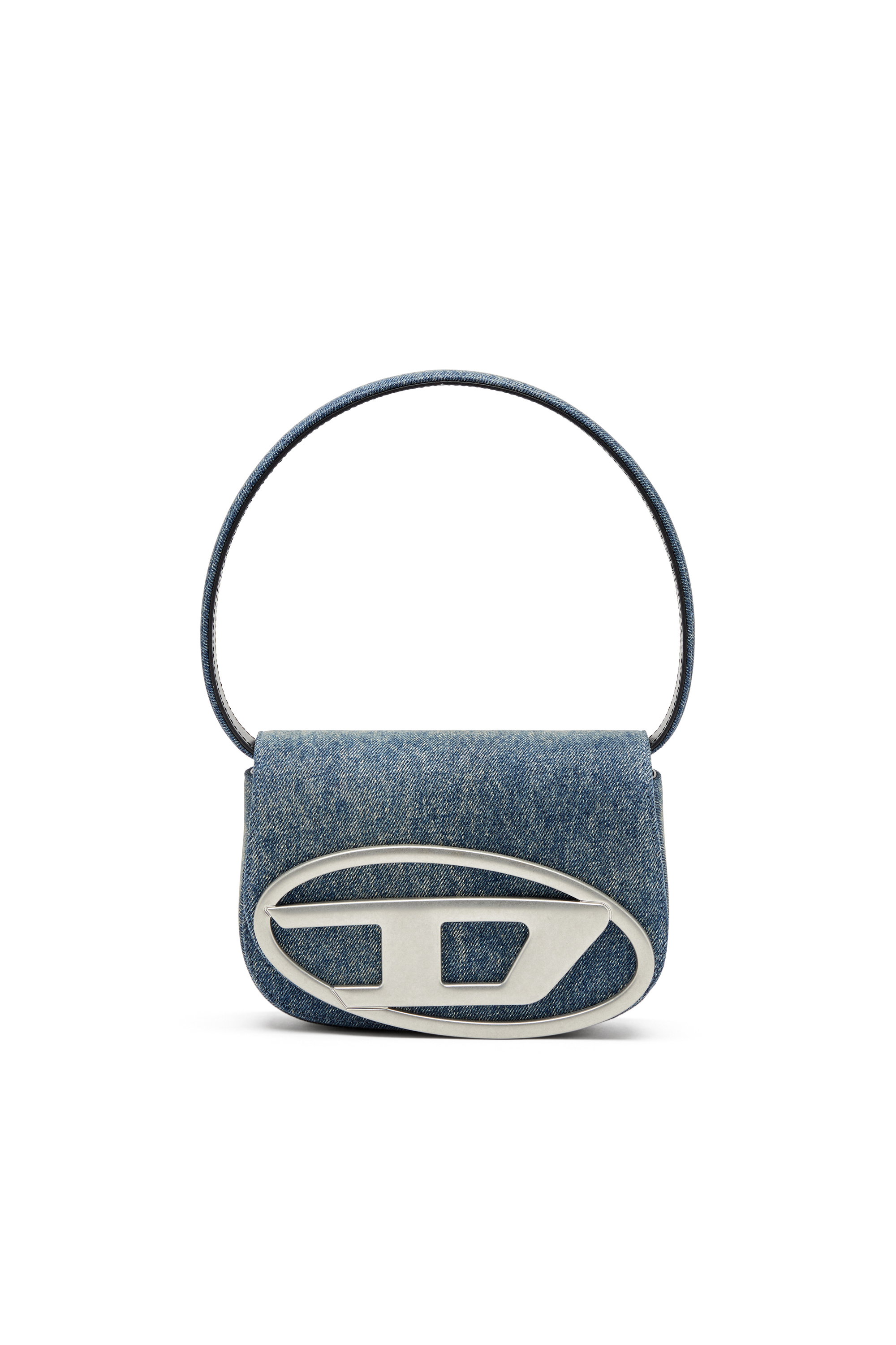 Diesel - 1DR, Female's Iconic shoulder bag in solarised denim in ブルー - 1