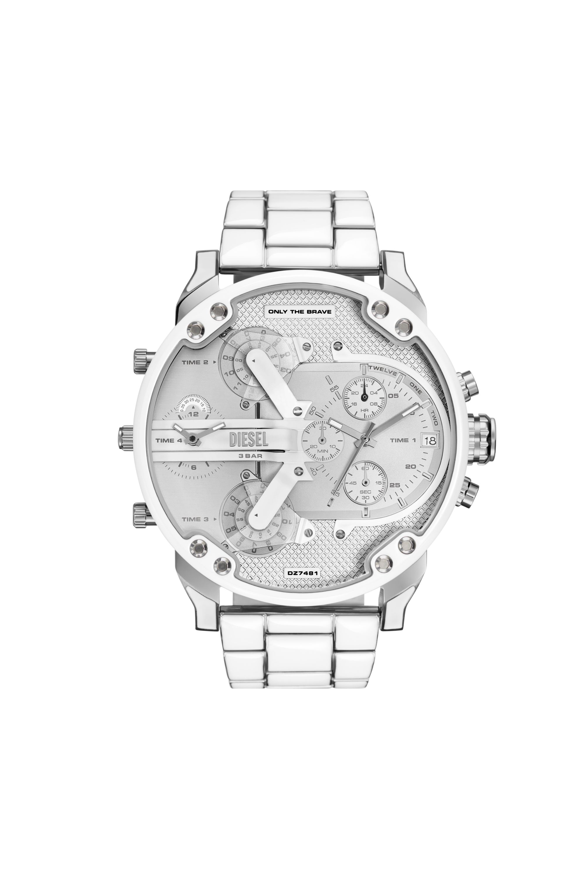 DZ7481 Mr. Daddy 2.0 white and stainless steel watch｜メンズ｜DIESEL