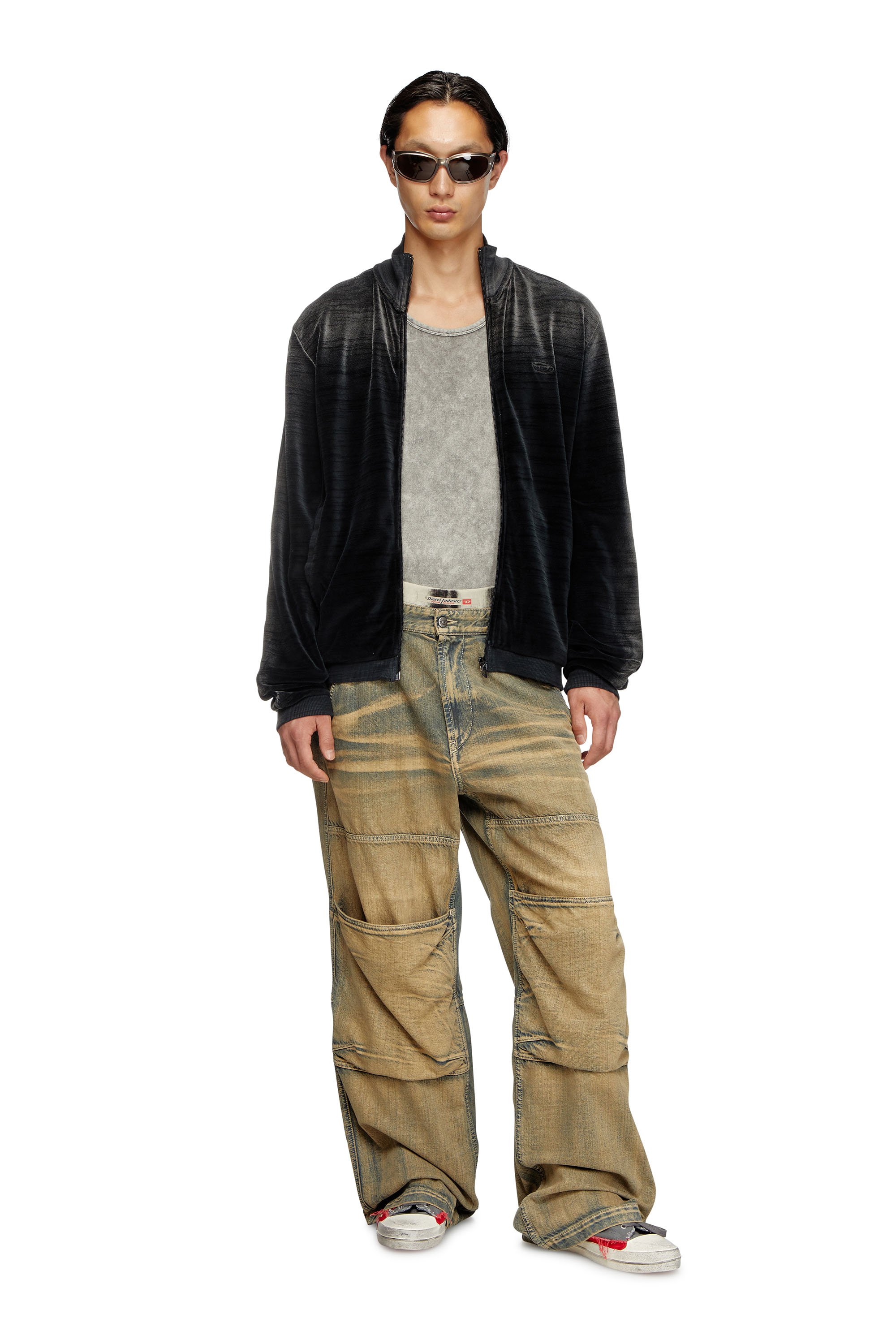 Diesel - Unisex's Relaxed Jeans D-Shift 09L49, ミディアムブルー - 2