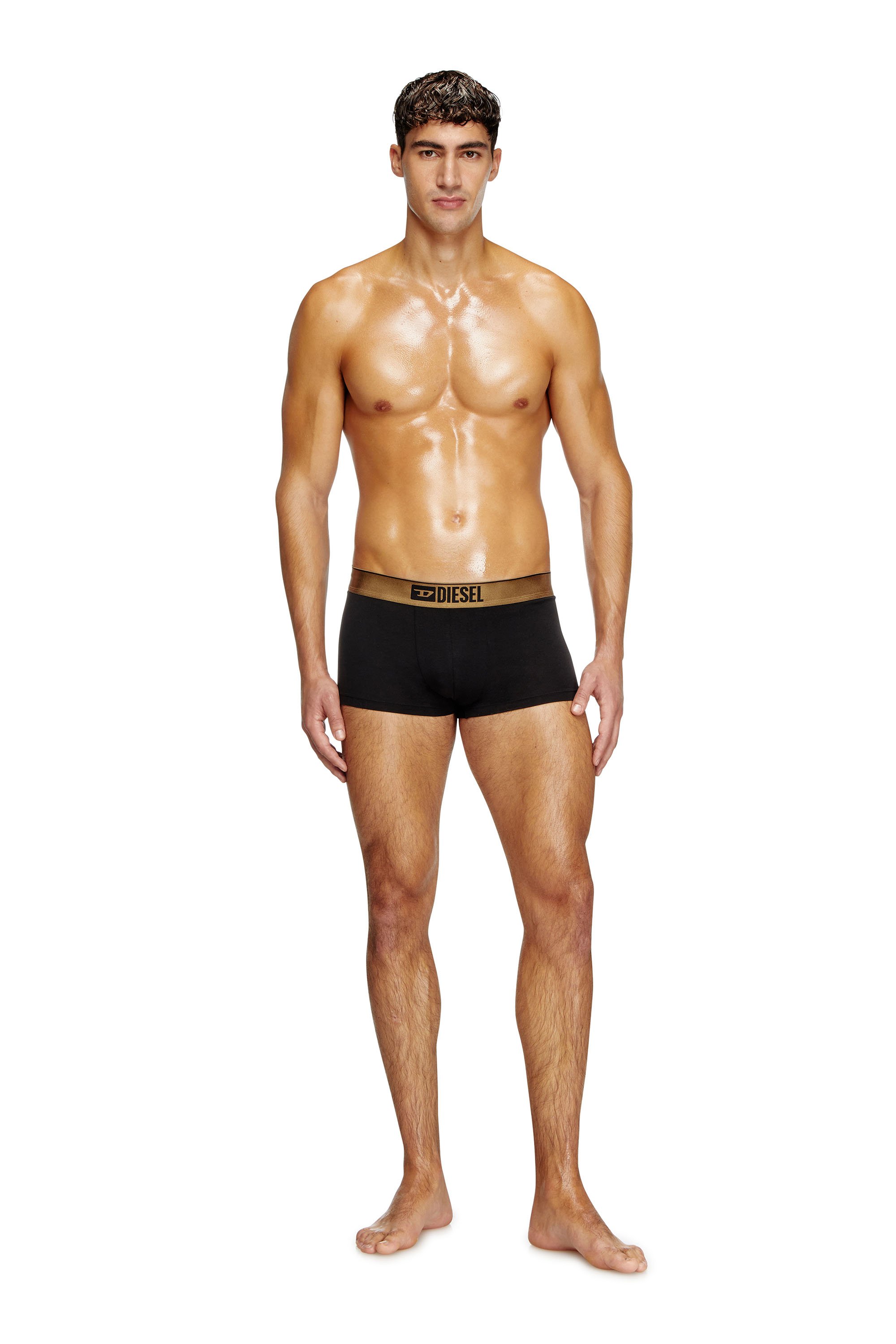 Diesel - DAMIEN-GFT-3PACK, Male's Three-pack metallic boxer in ブラック/レッド - 3