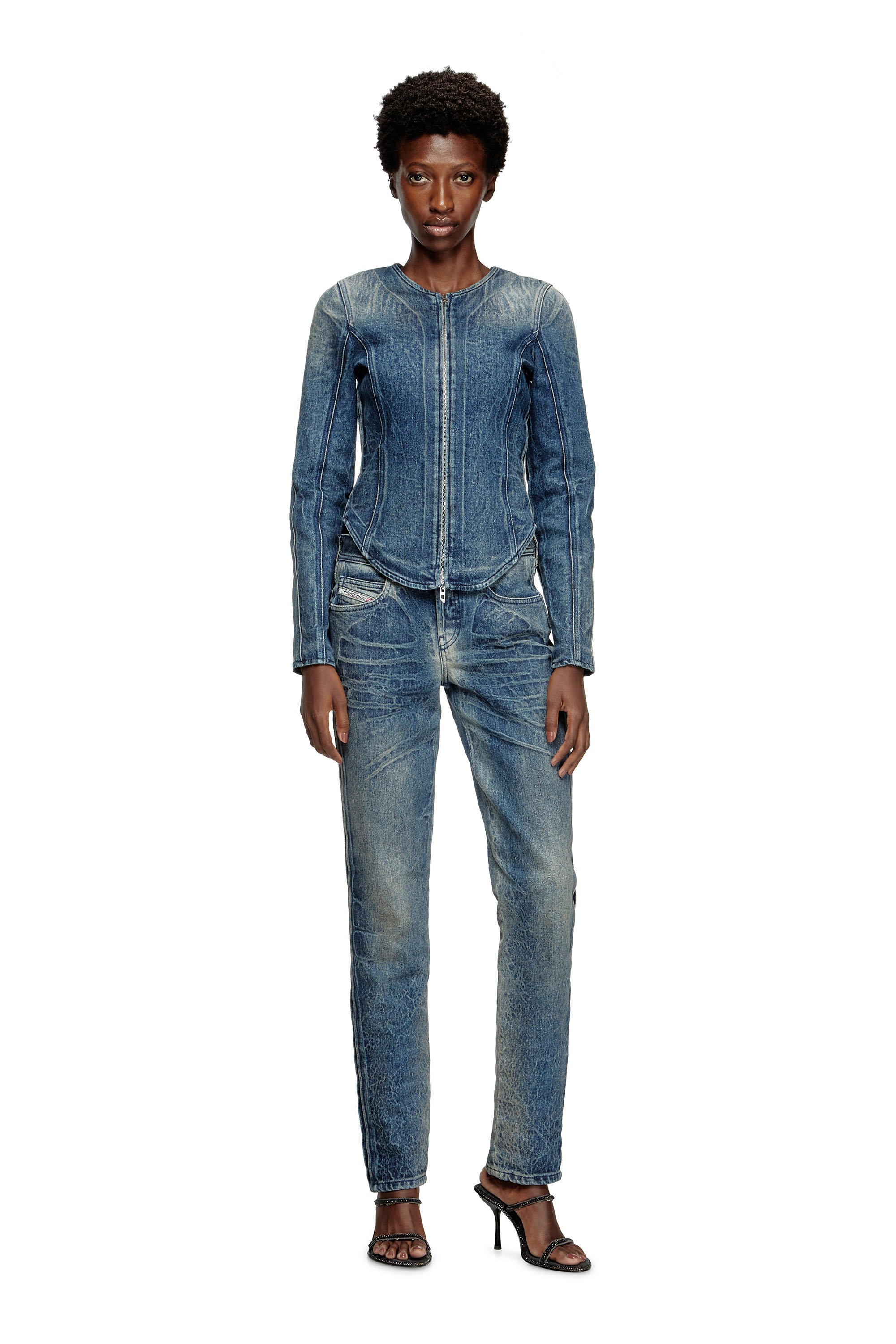 Diesel - Female's Regular Jeans D-Noli 007BG, ダークブルー - 1