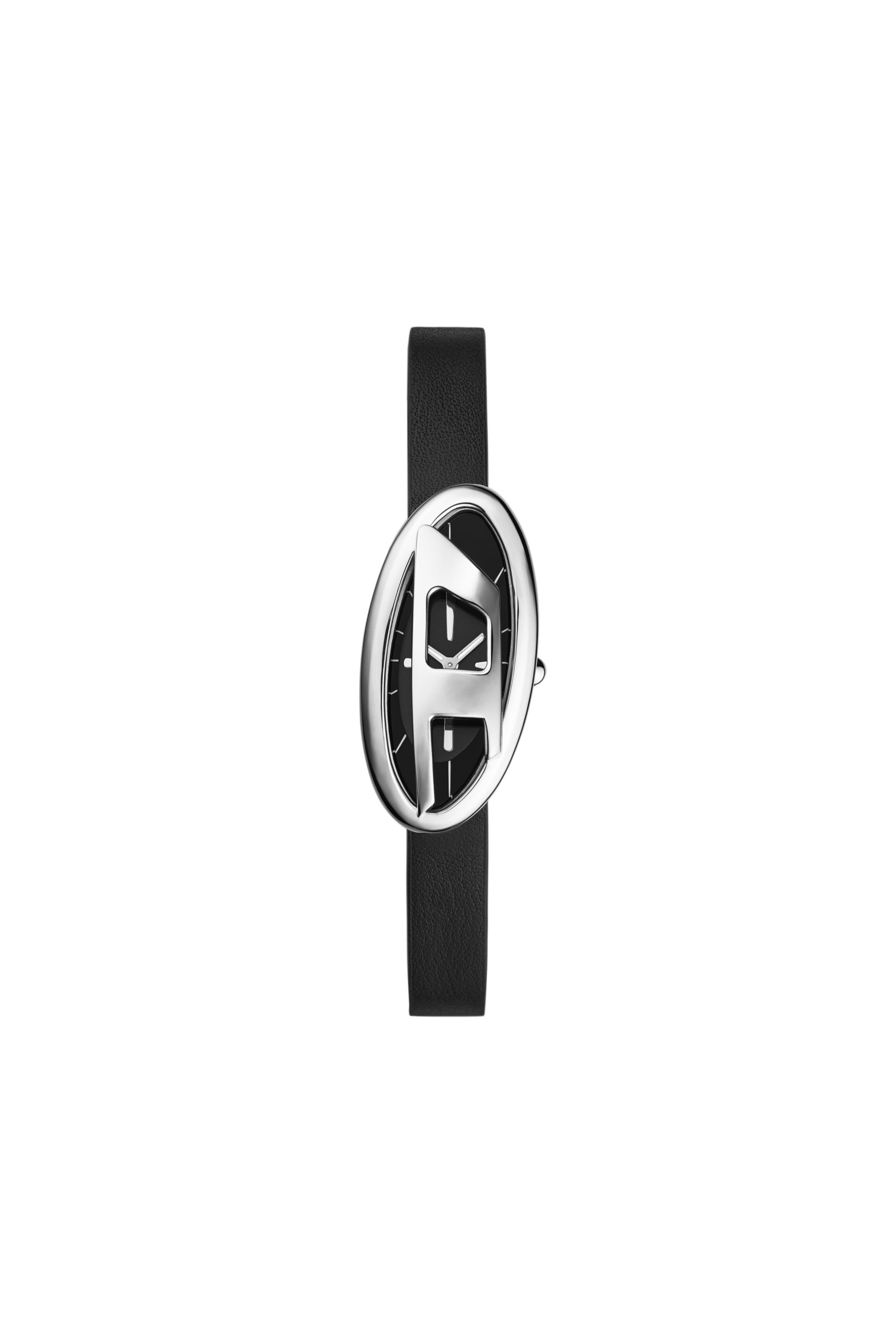 Diesel - DZ5612 WATCH, Female's D-Era Two -Hand Black Leather Watch in ブラック - 1