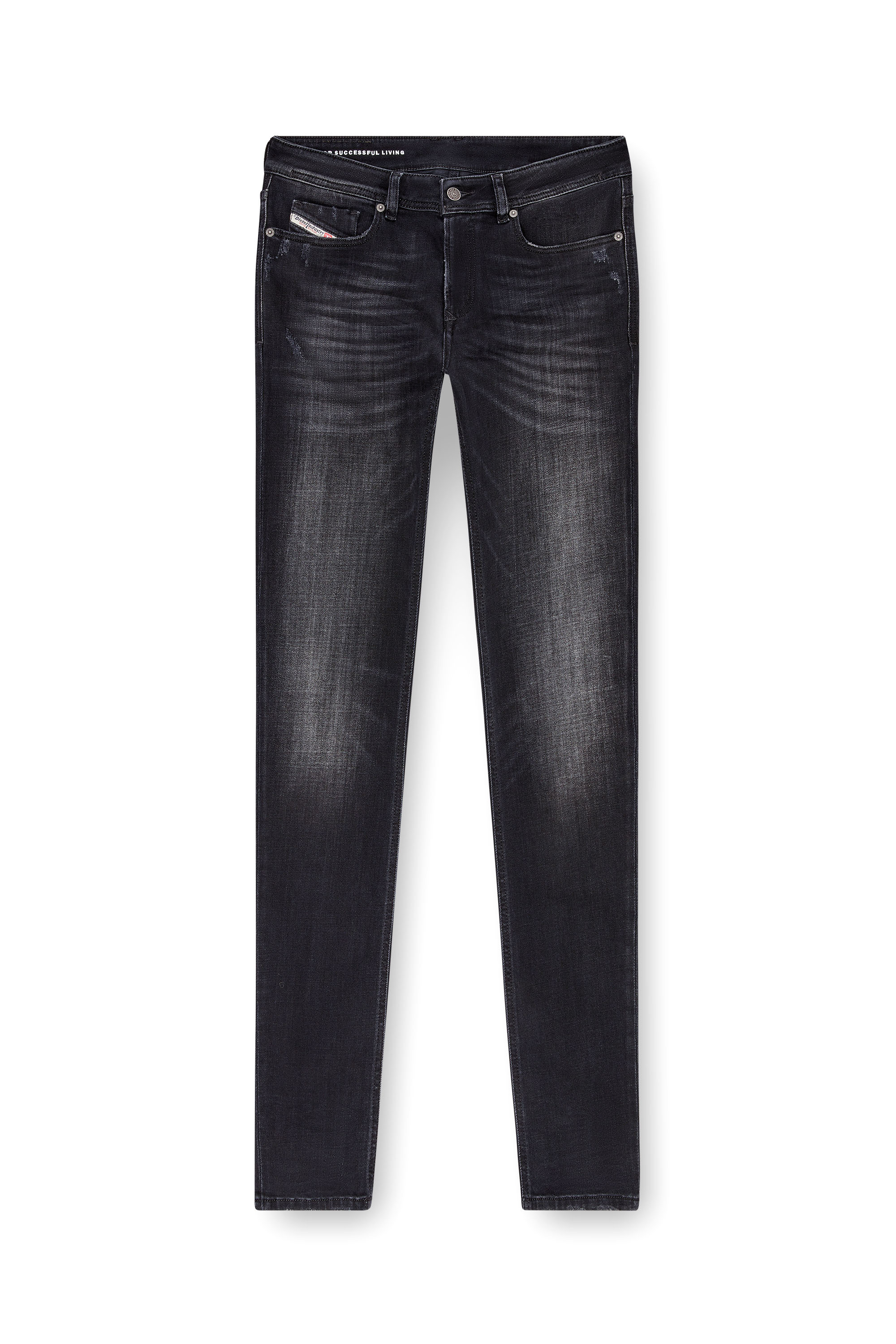 Diesel - Male's Skinny Jeans 1979 Sleenker 09K11, ブラック/ダークグレー - 3