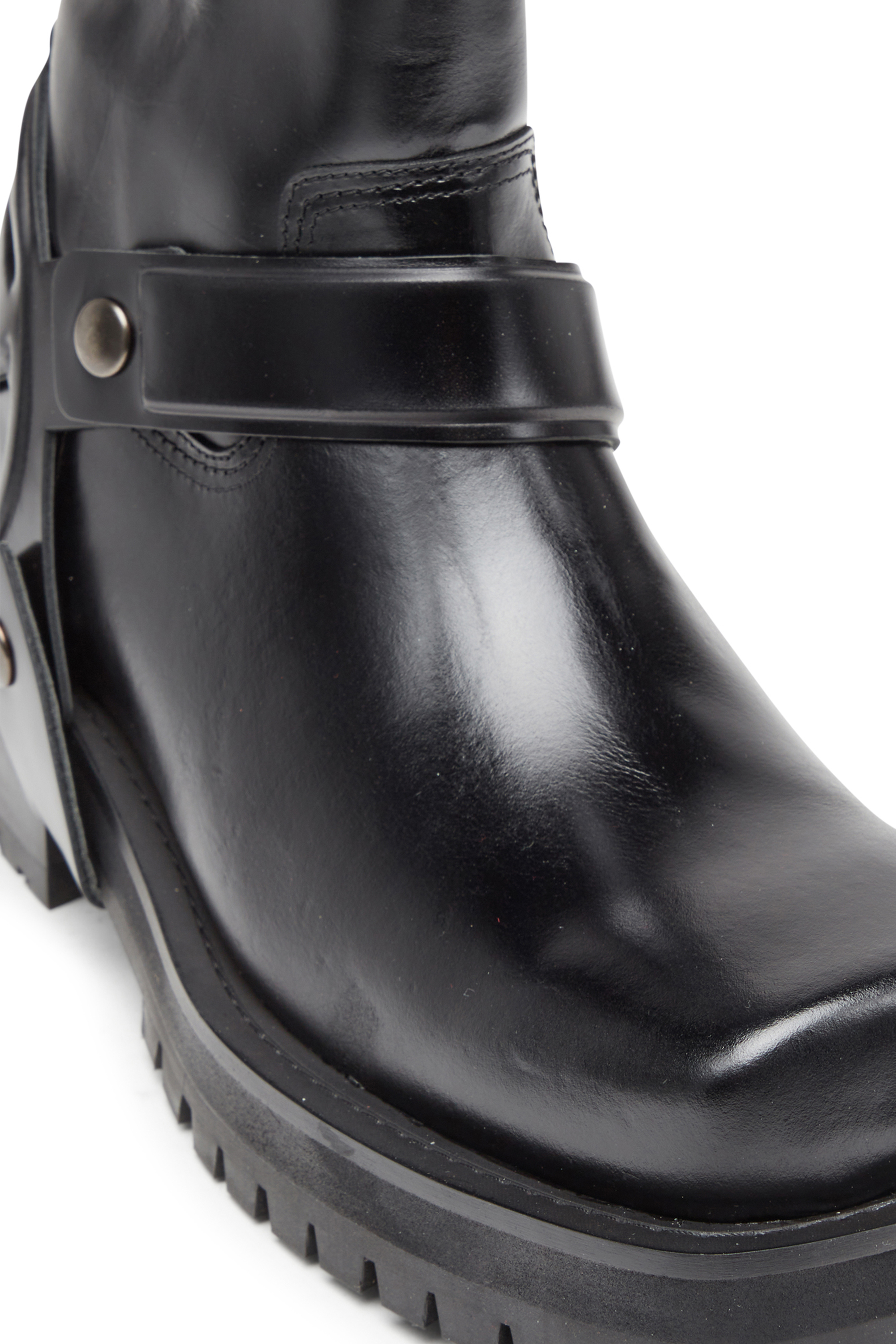 Diesel - D-TEXAN CH, Male's D-Texan-Harness boots in polished leather in ブラック - 6