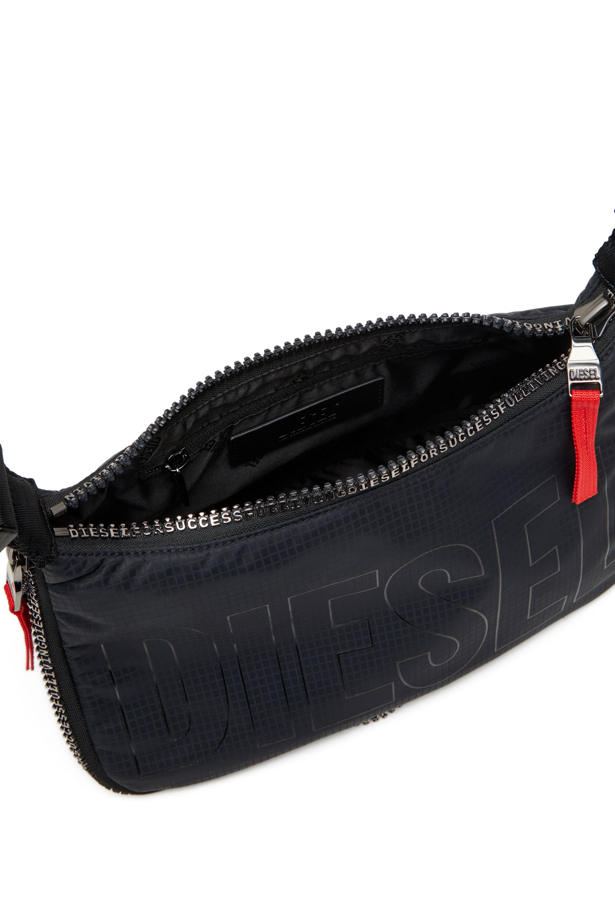 Diesel - ZIP-D SHOULDER BAG X, Unisex's Zip-D X-Expandable utilitarian shoulder bag in ブラック - 4