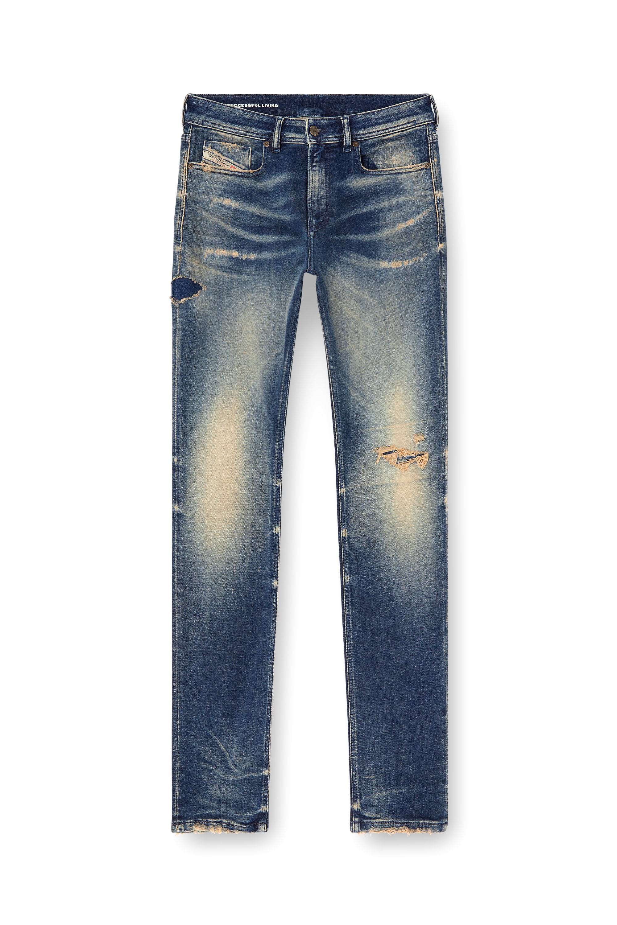 Diesel - Male's Skinny Jeans 1979 Sleenker 09K74, ダークブルー - 3