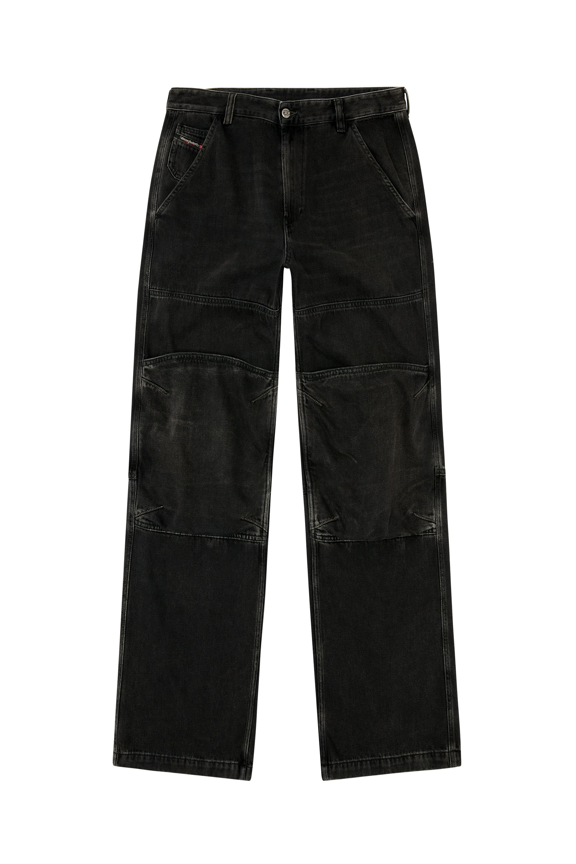 Diesel - Unisex's Relaxed Jeans D-Shift 09J96, ブラック/ダークグレー - 3