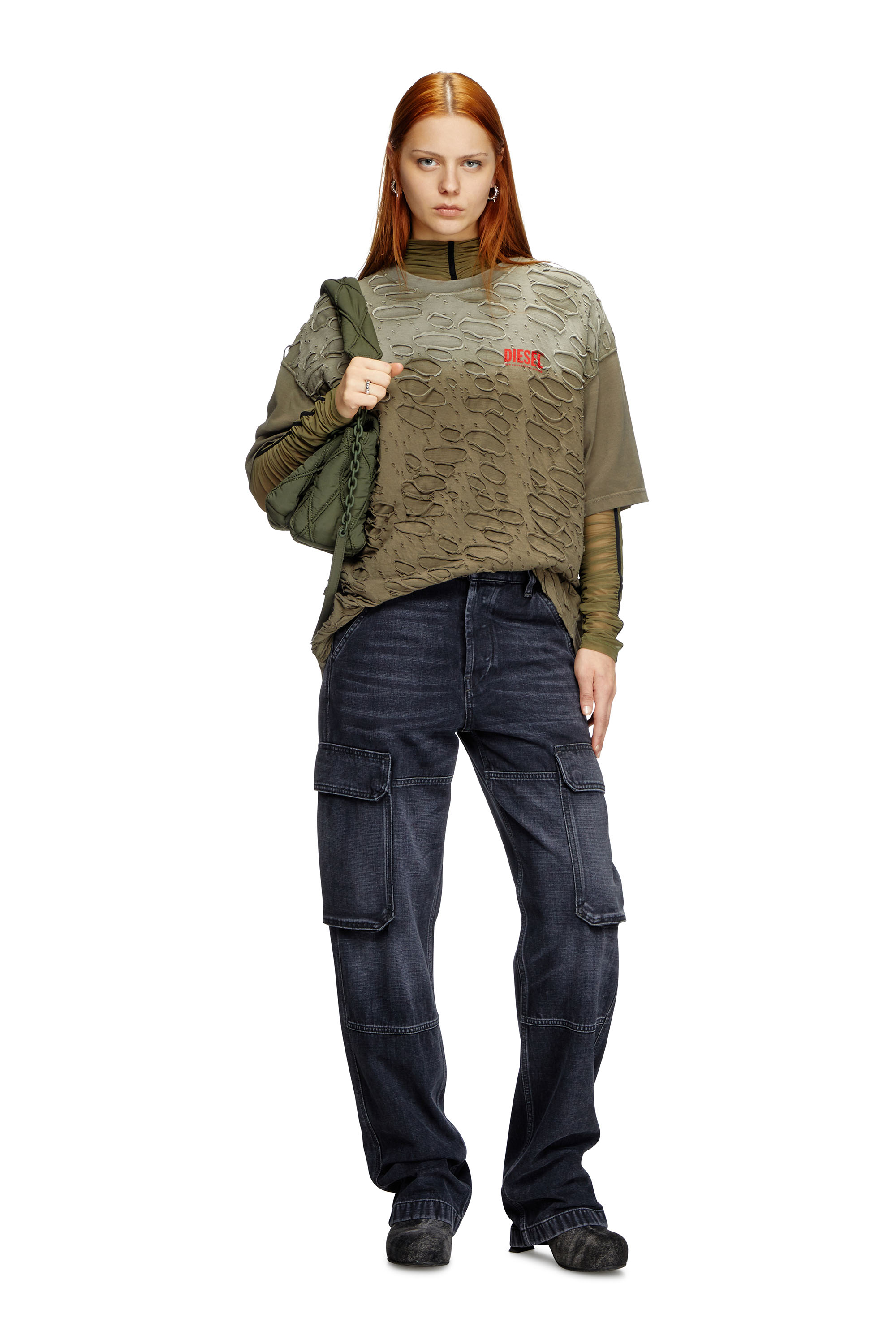 Diesel - Female's Regular Jeans D-Pot 007Z9, ブラック/ダークグレー - 1