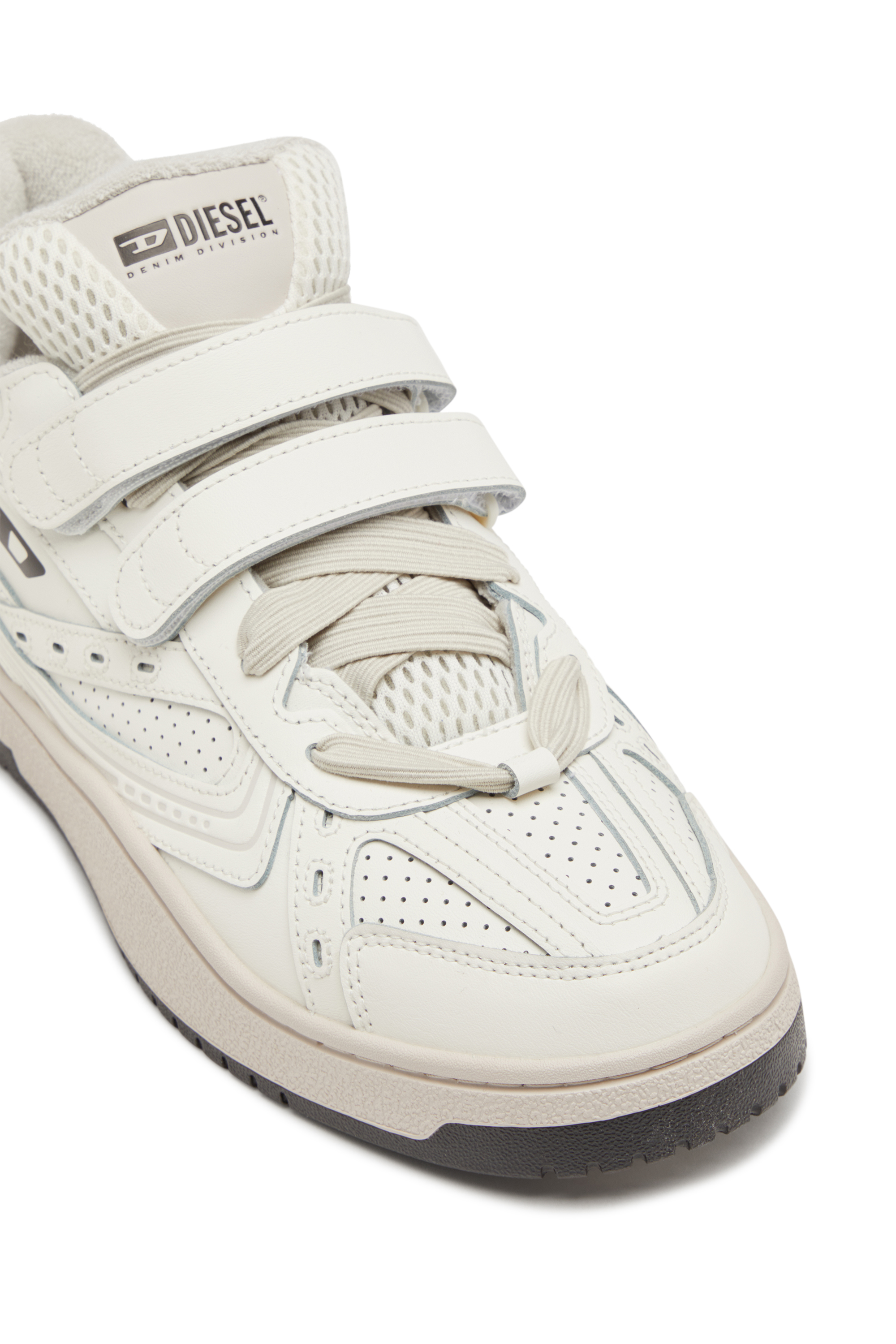 Diesel - S-UKIYO SKT, Male's S-Ukiyo-Monochrome sneaker with straps in ホワイト - 6