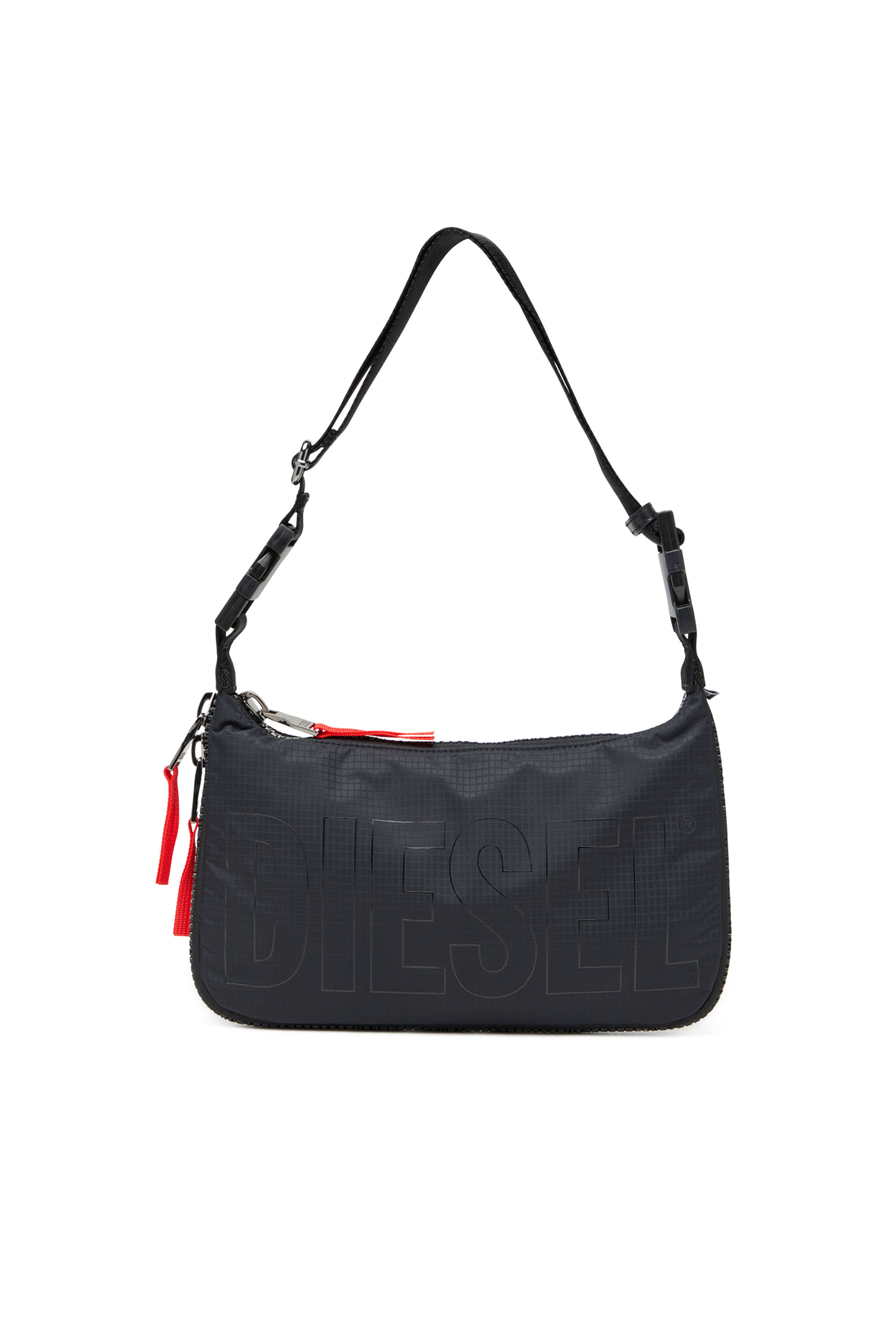 Diesel - ZIP-D SHOULDER BAG X, Unisex's Zip-D X-Expandable utilitarian shoulder bag in ブラック - 1