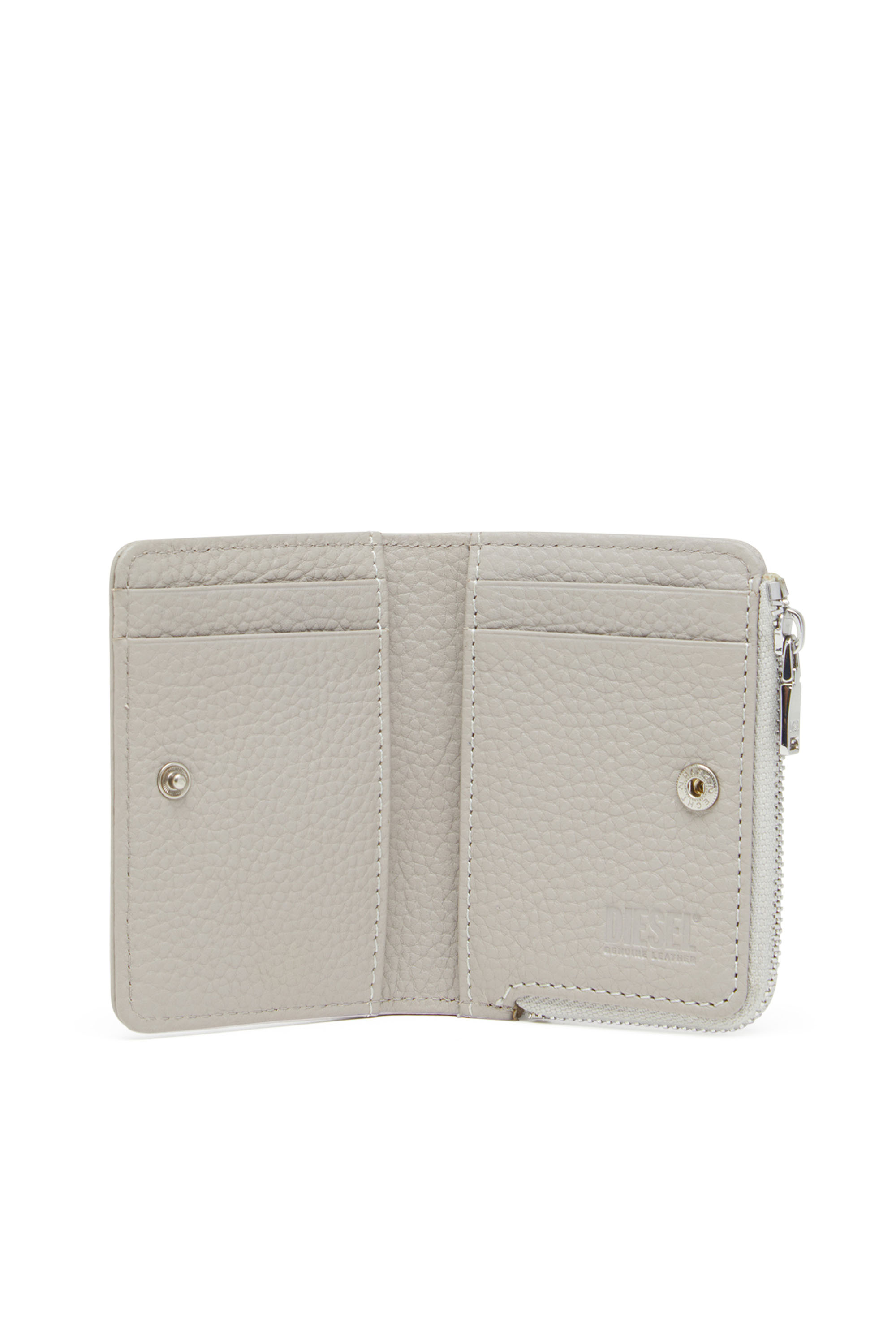 Diesel - HISSU EVO CARD HOLDER L, Male's Leather card holder in ライトグレー - 3