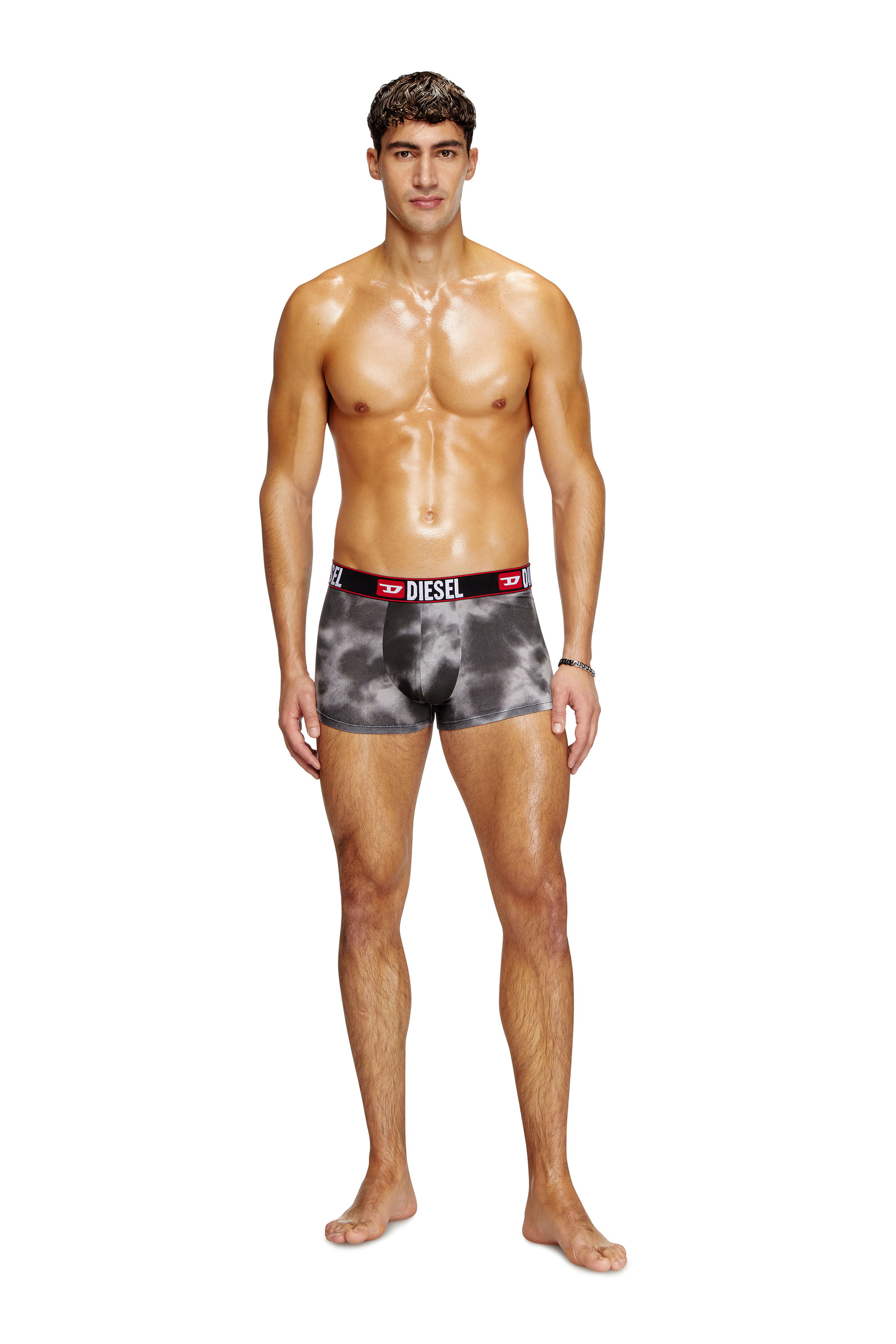 Diesel - UMBX-DAMIEN, Male's Boxer briefs with cloudy print in ブラック - 1