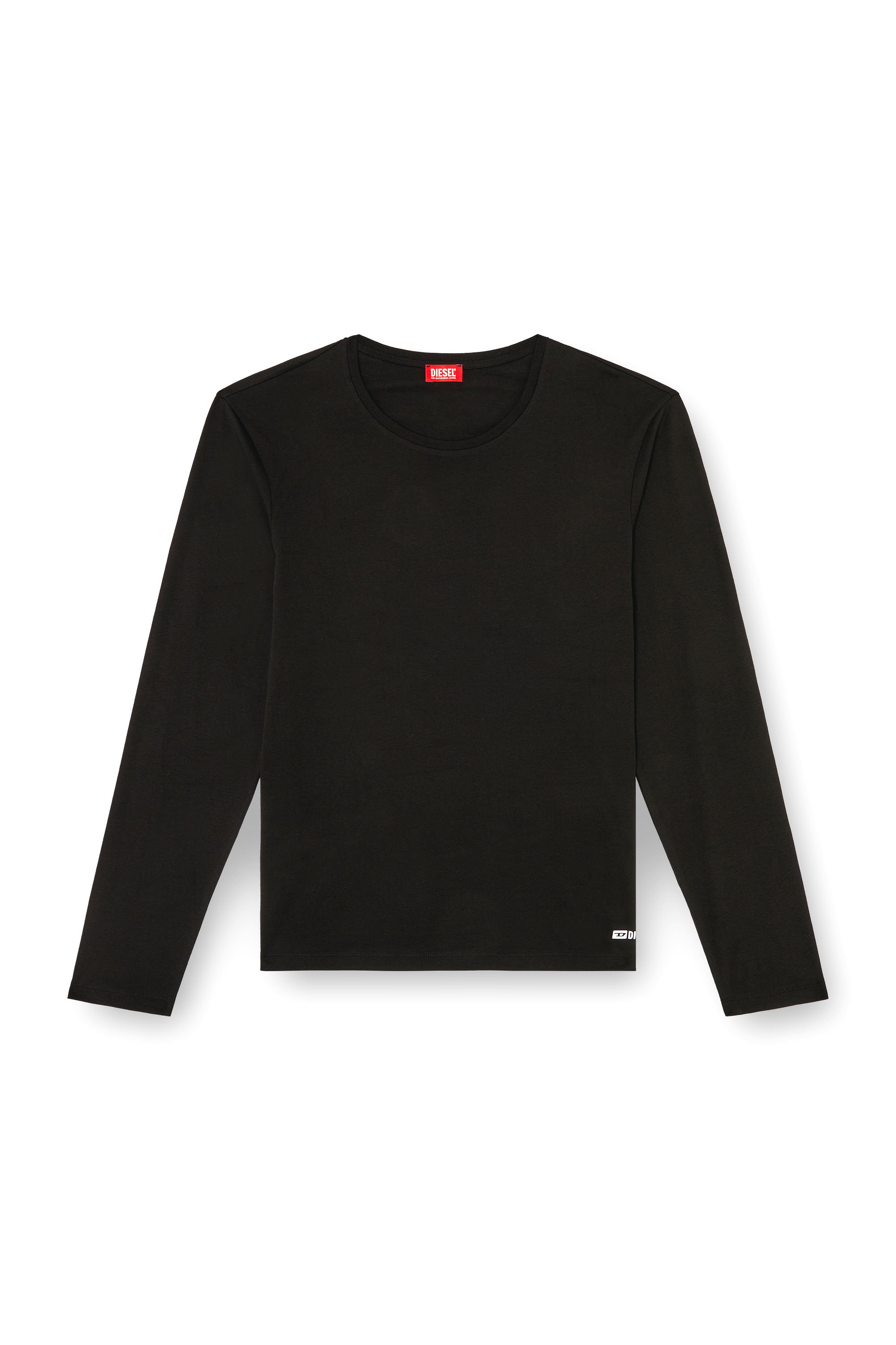 Diesel - KIRK-D-BOX, Male's Long-sleeve cotton T-shirt in ブラック - 4