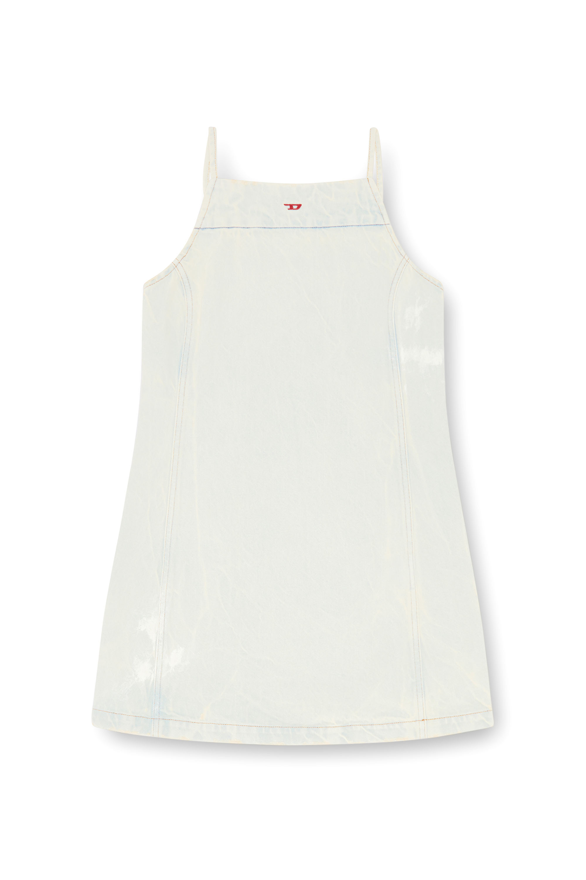 Diesel - DE-BETY-DRESS-D, Female Denim halter dress with a dusty wash in ブルー - Image 4