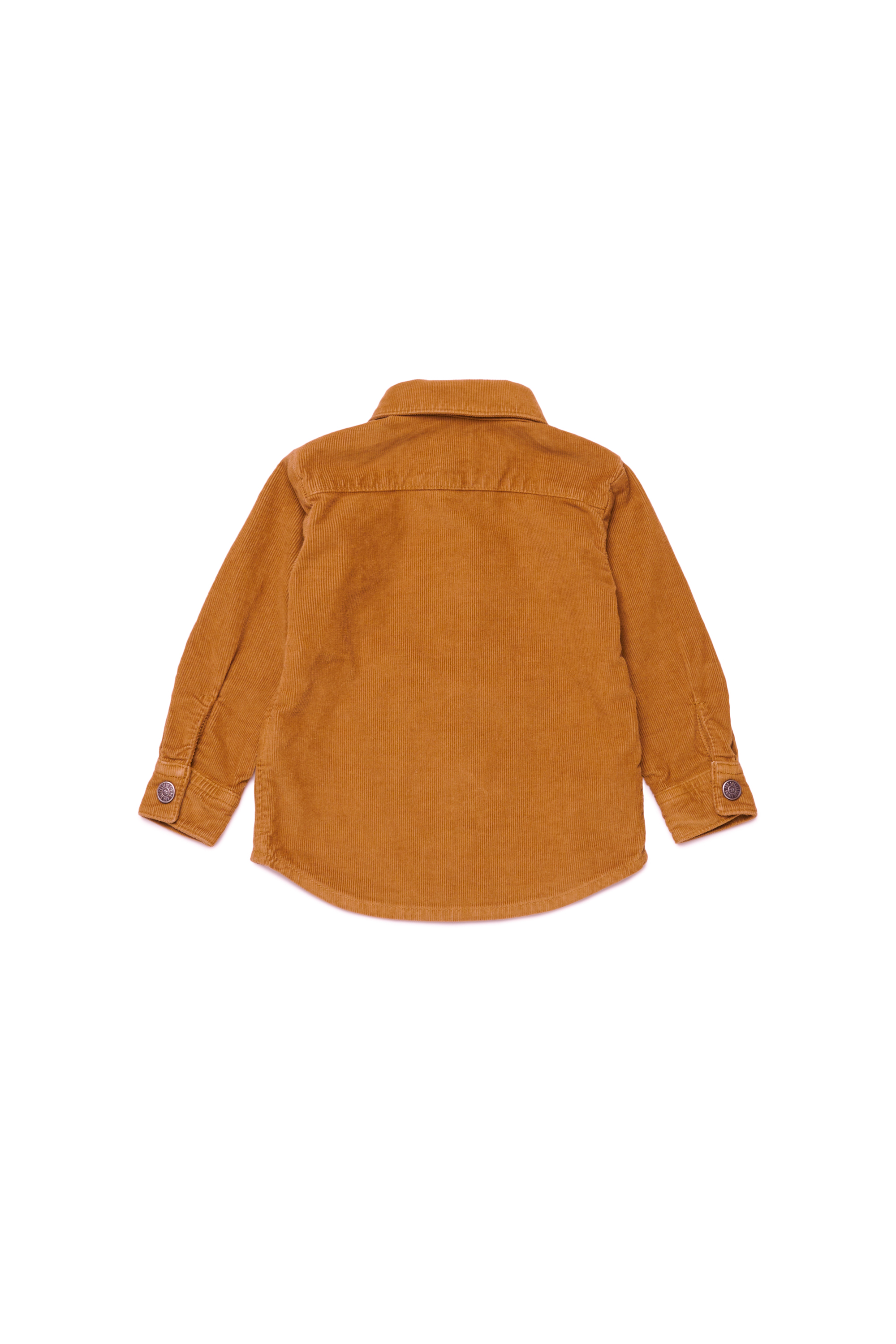 Diesel - CHIPYB, Male's Corduroy shirt with small D logo in Brown - 2