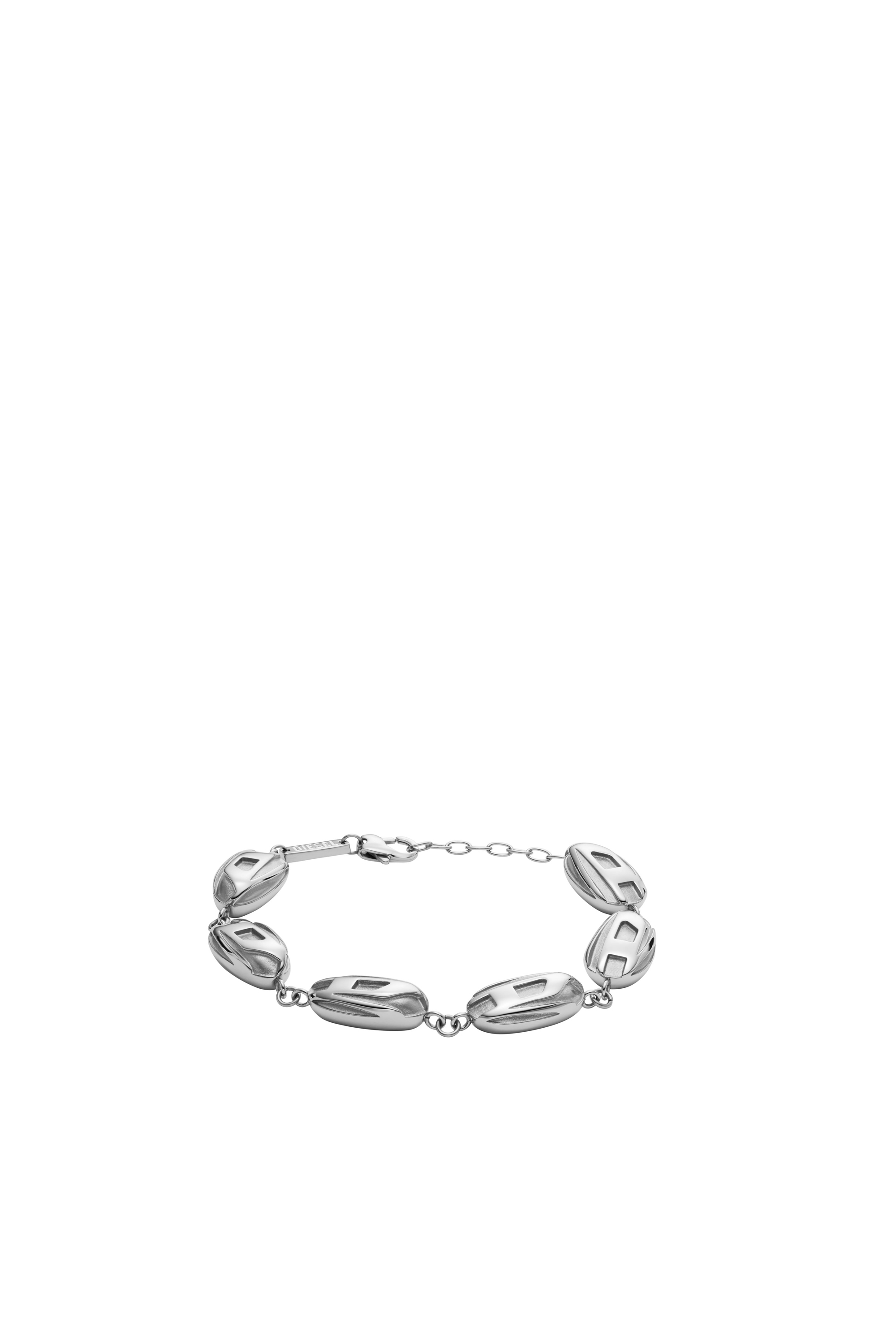DX1514 Black agate chain bracelet｜シルバー｜ウィメンズ｜DIESEL