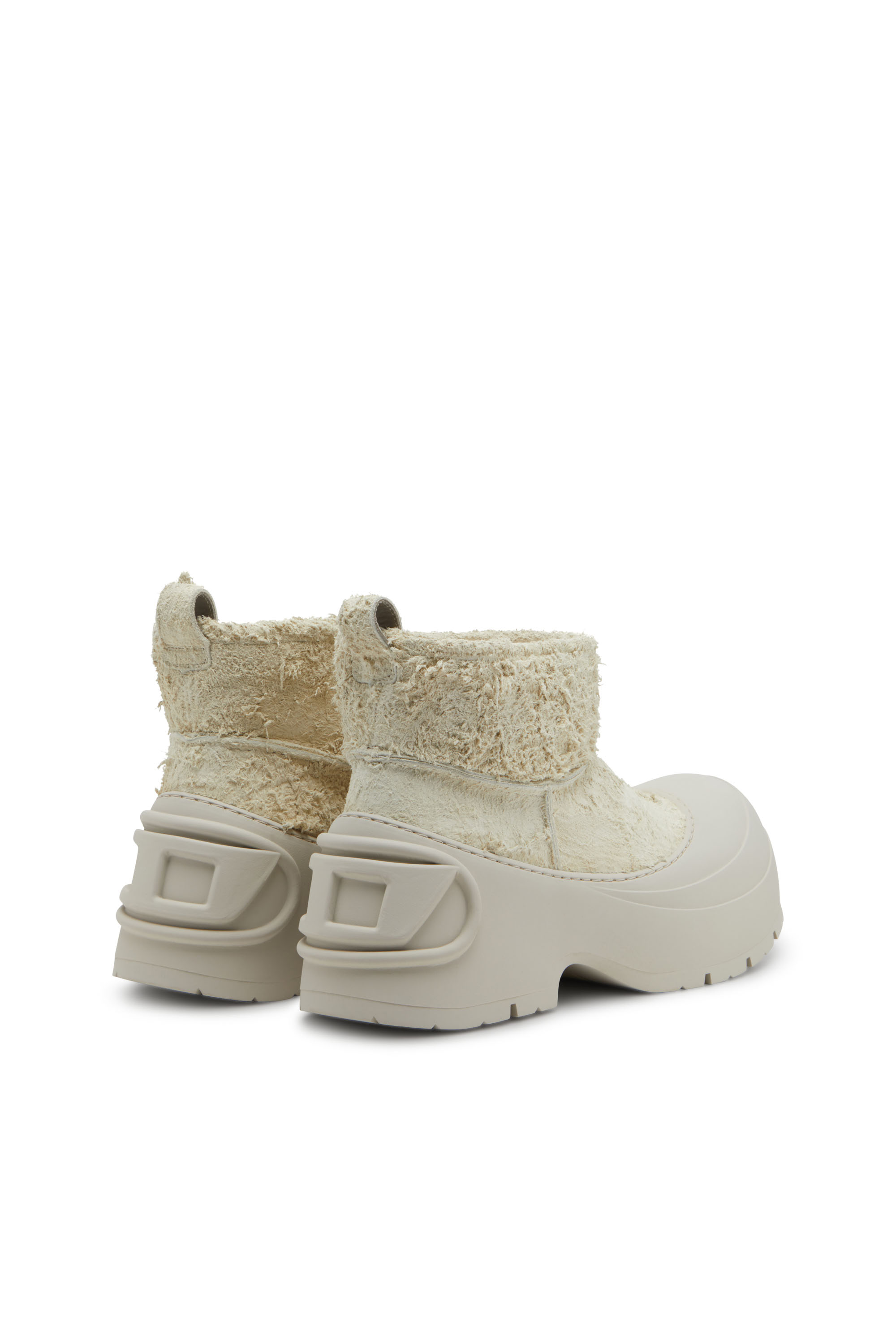 Diesel - D-DONALD MONTONE, Male's Chunky ankle boot with lug sole in ホワイト/グレー - 3