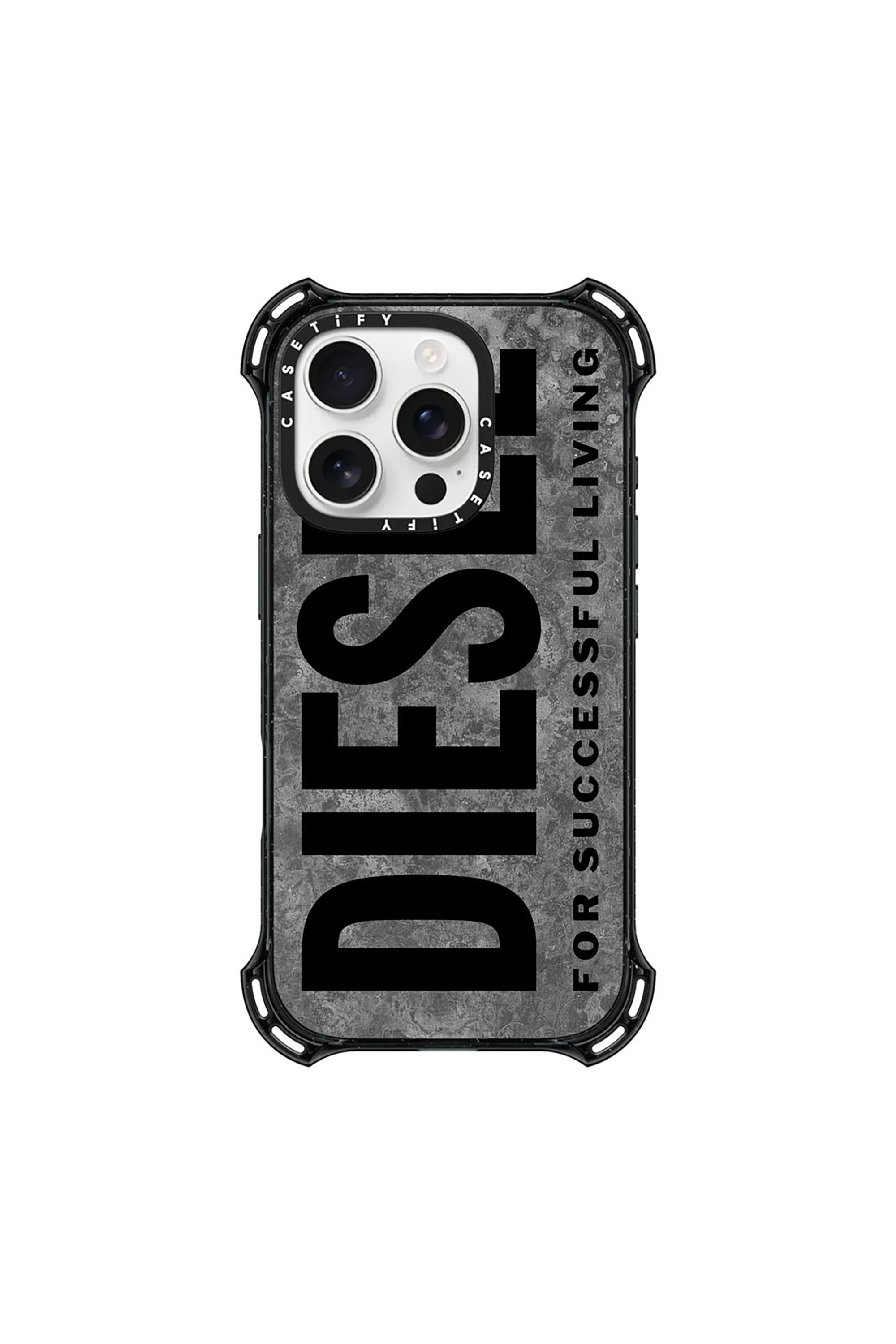 Diesel - 60302 CASETIFY MOULDED CASE, Unisex's IPHONE 16 PRO in グレー/ブラック - 1