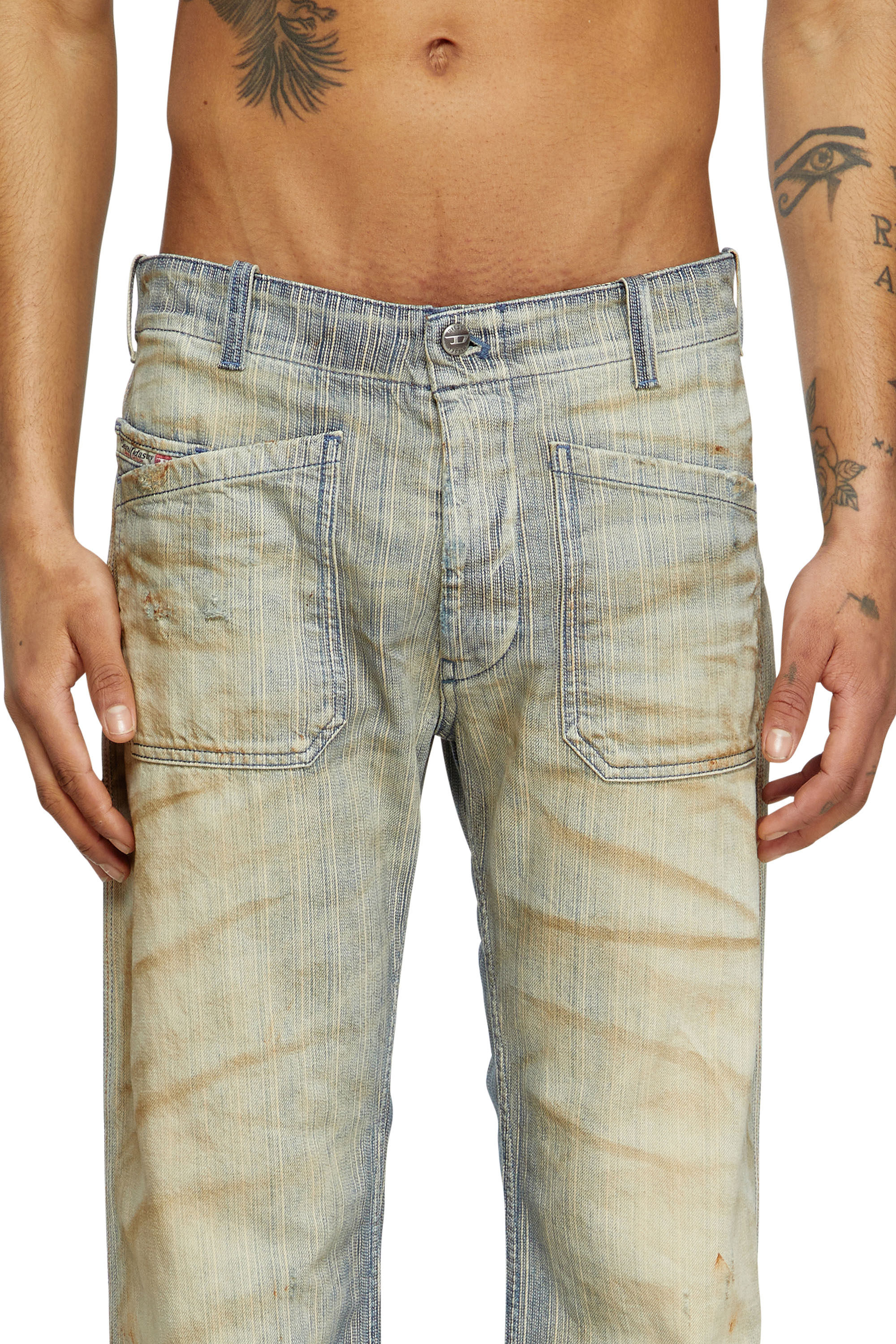 Diesel - Male's Bootcut Jeans D-Moorix 09L55, ミディアムブルー - 5