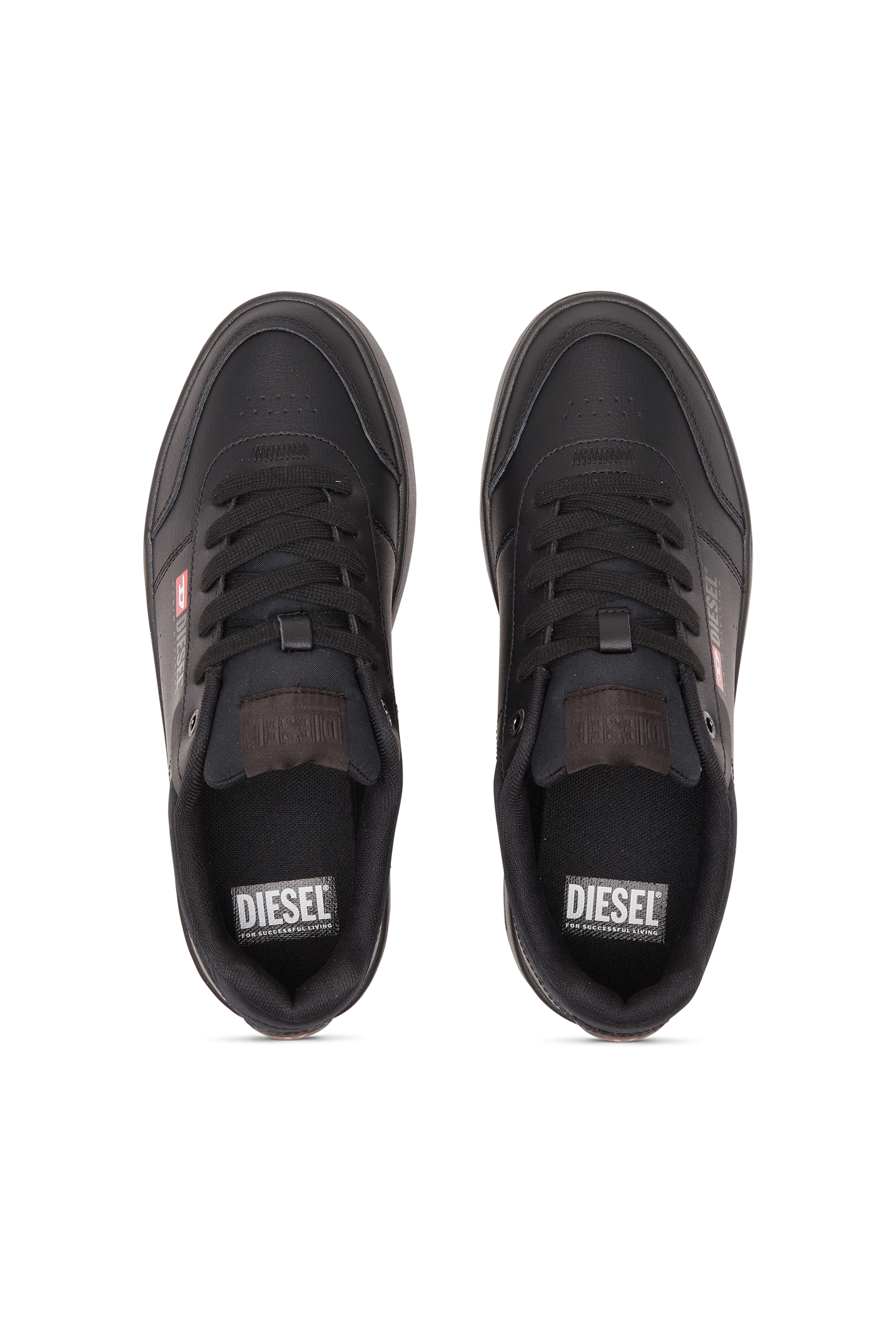 Diesel - S-ATHENE BOLD VTG W, Female S-Athene-Retro platform sneakers in leather in ブラック - Image 5