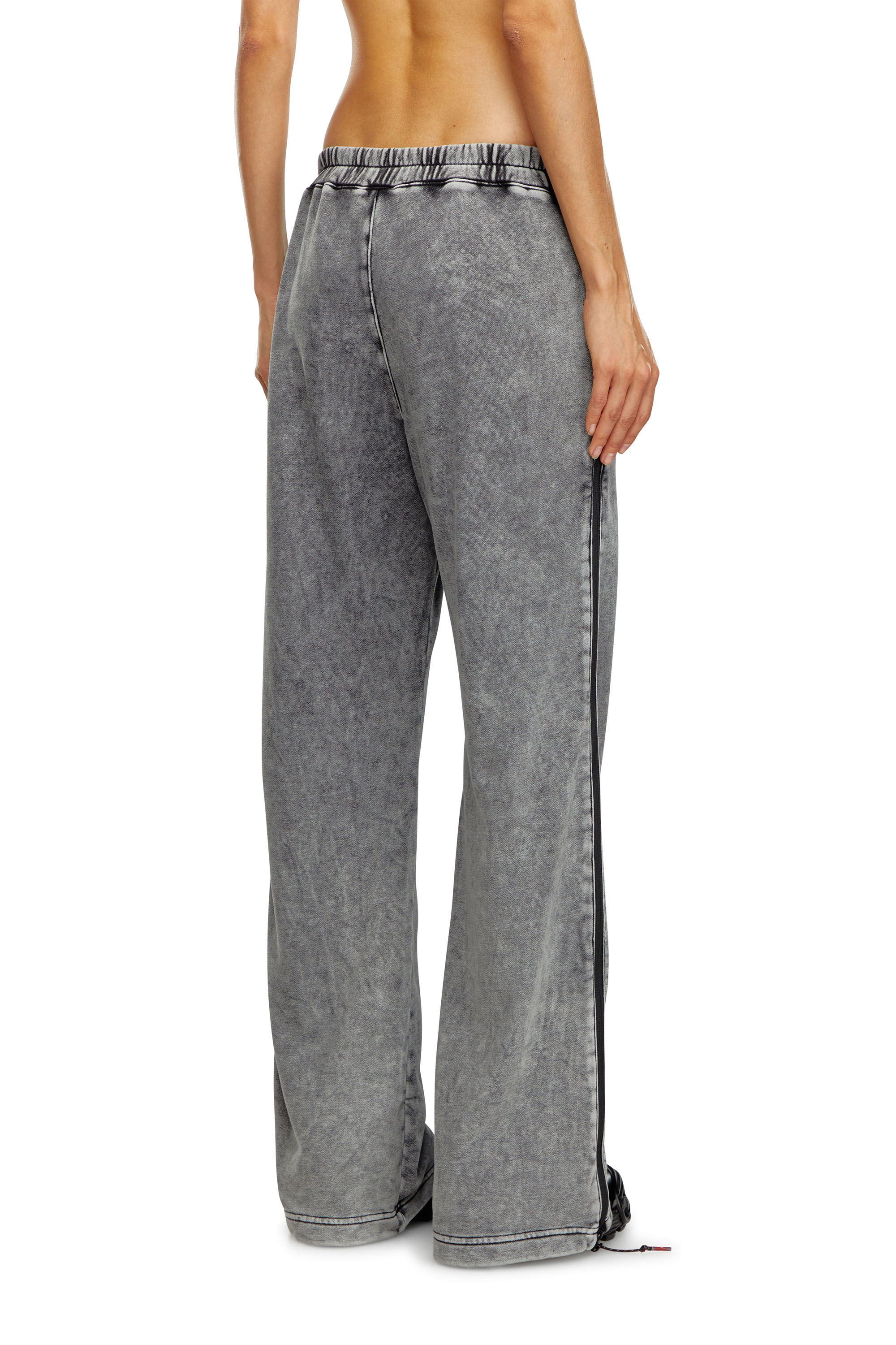 Diesel - AWSB-DELANEY-HT51, Female Faded track pants with zip sides in グレー - Image 3