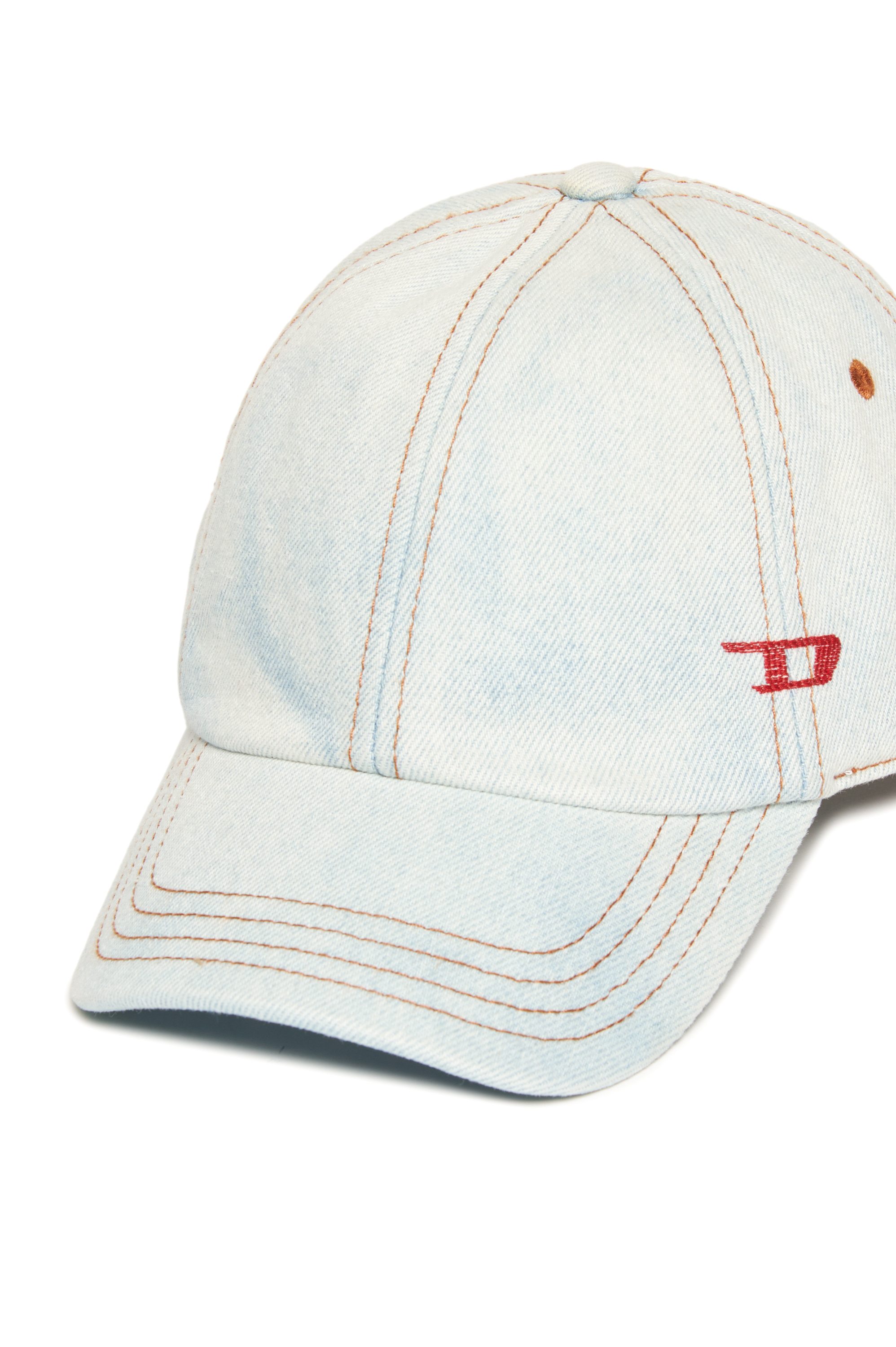 Diesel - FCLIB3, Unisex's Denim baseball cap with contrast stitching in ライトブルー - 3