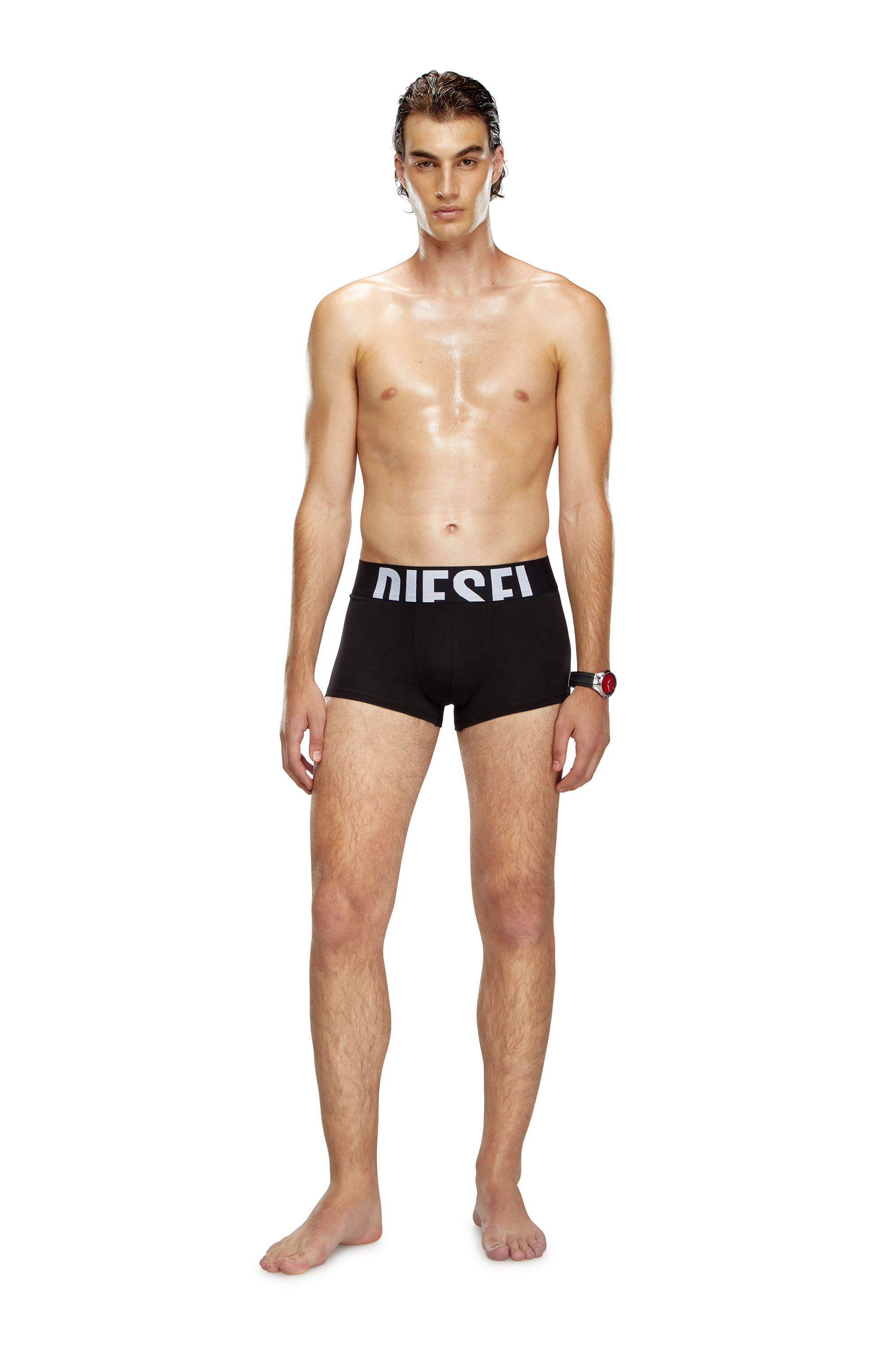 Diesel - UMBX-DAMIENTHREEPACK-5.5EL, Male's Three-pack boxer briefs in stretch cotton in ブラック - 4