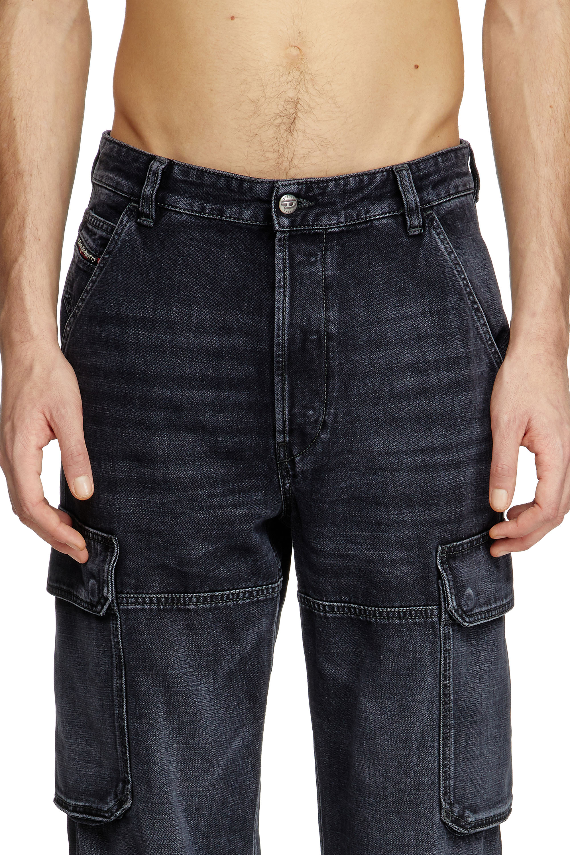 Diesel - Male's Regular Jeans D-Uty 007Z9, ブラック/ダークグレー - 5