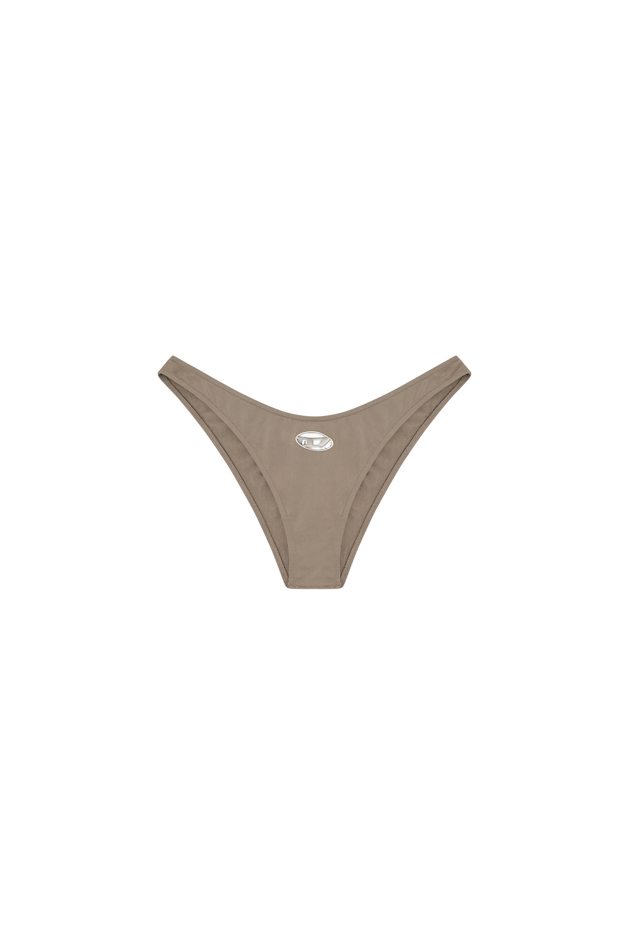 Diesel - PUNCHY-UTLT, Female's Microfibre briefs with cut-out logo in ブラウン - 4