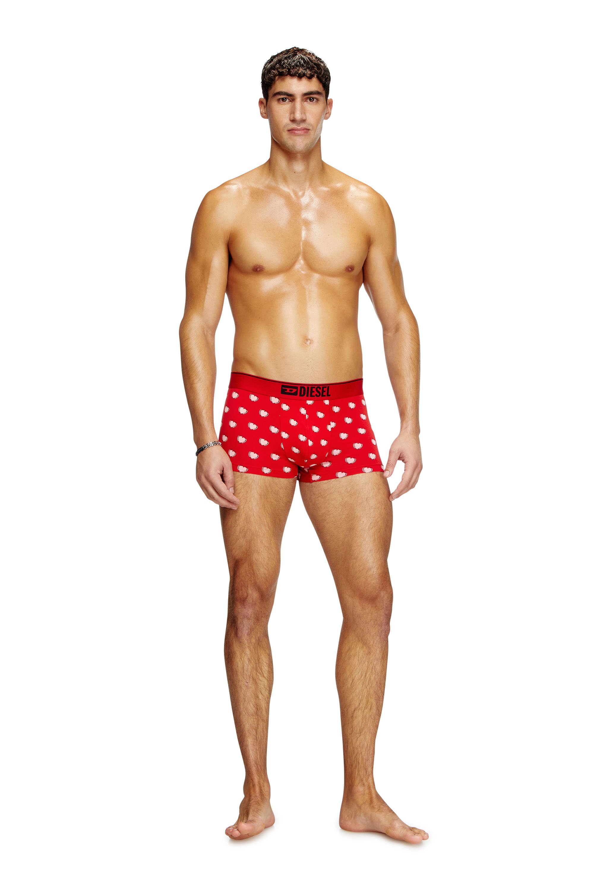 Diesel - DAMIEN-GFT-3PACK, Male's Three-pack boxer briefs with heart motif in ブラック/レッド - 4