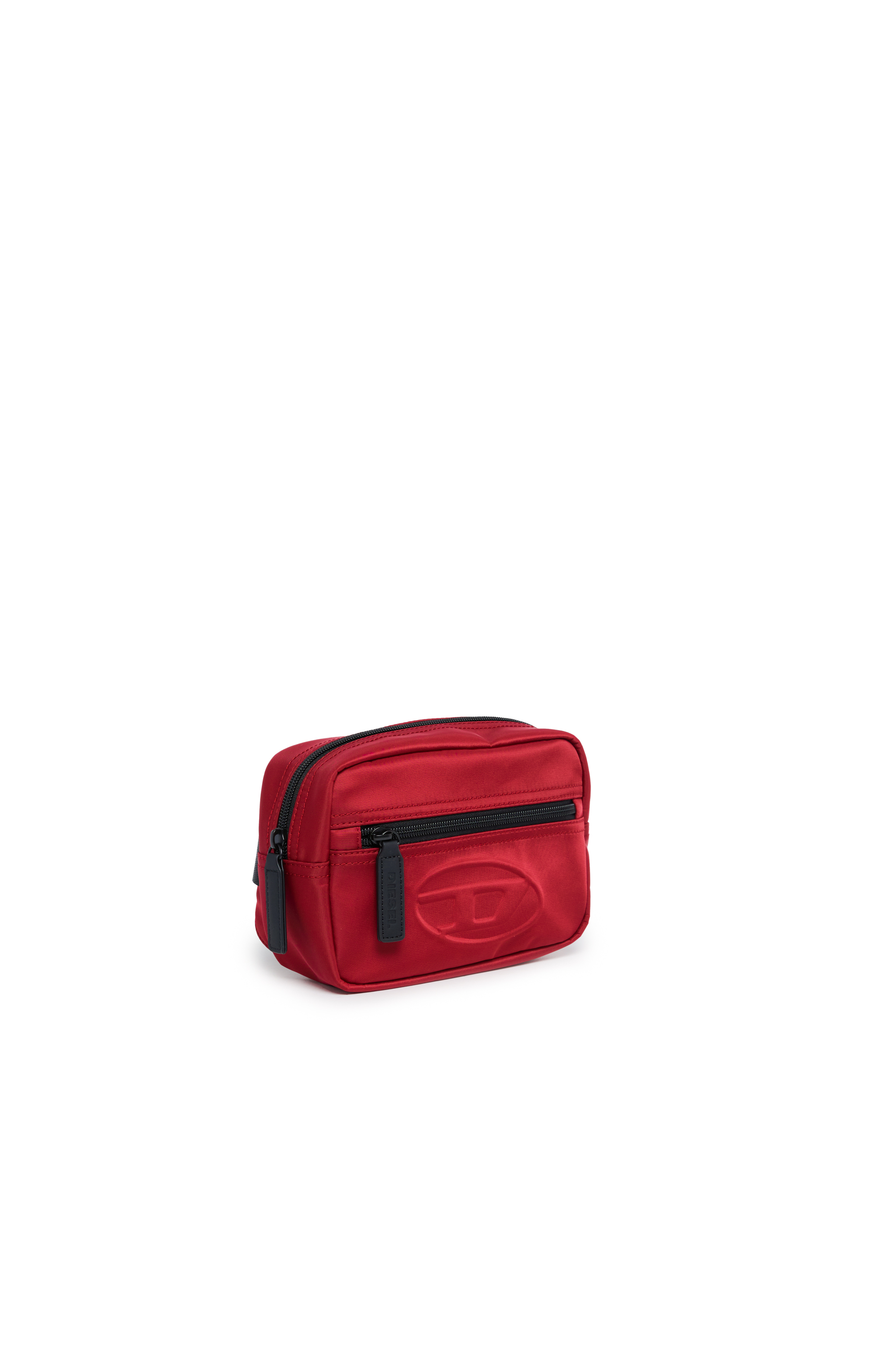 Diesel - WDEMBOSSED, Unisex Nylon belt bag with embossed logo in レッド - Image 3