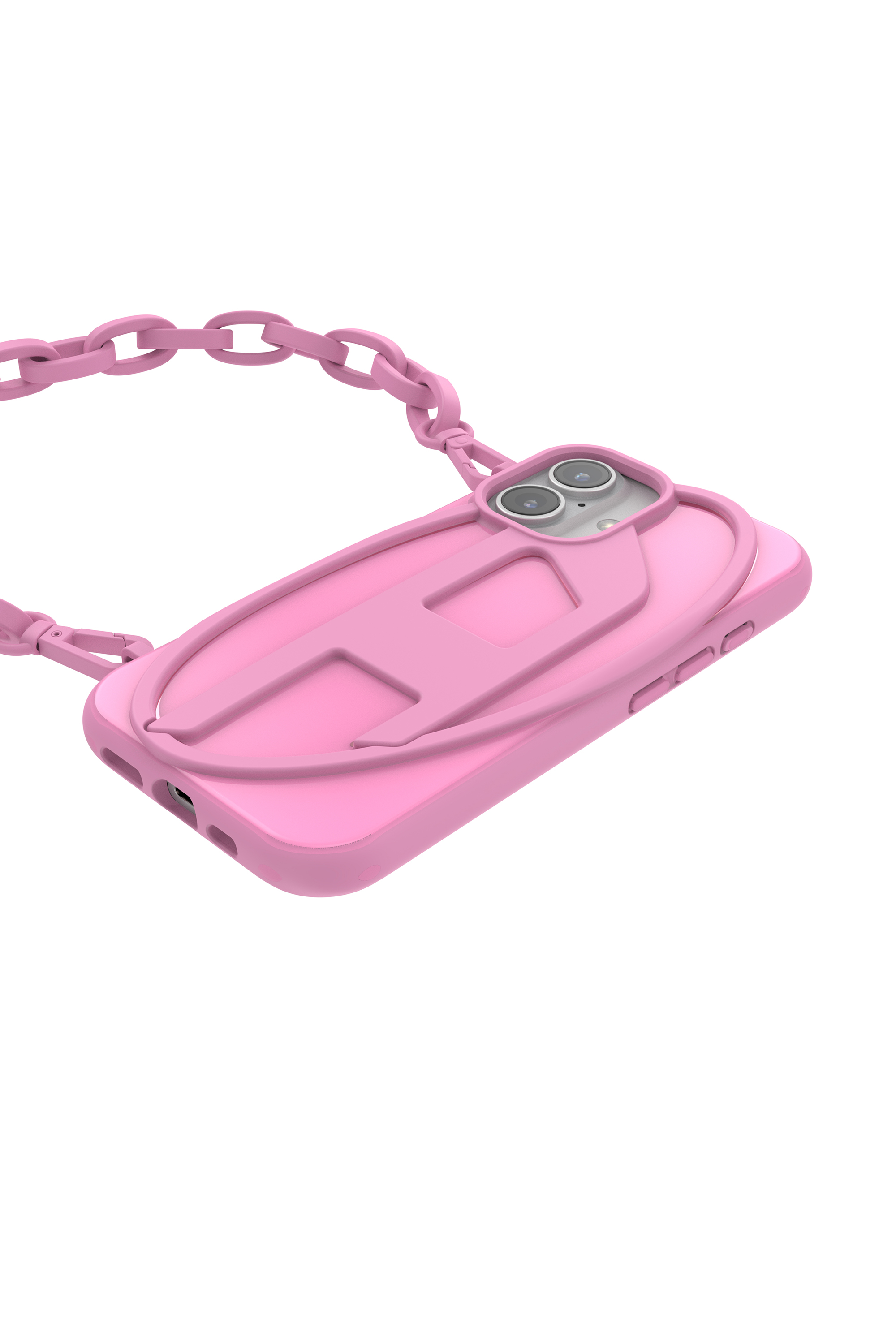 Diesel - 60175  MOULDED CASE, Unisex's Oval D Chain Case for iP 16 in ピンク / ホワイト - 4