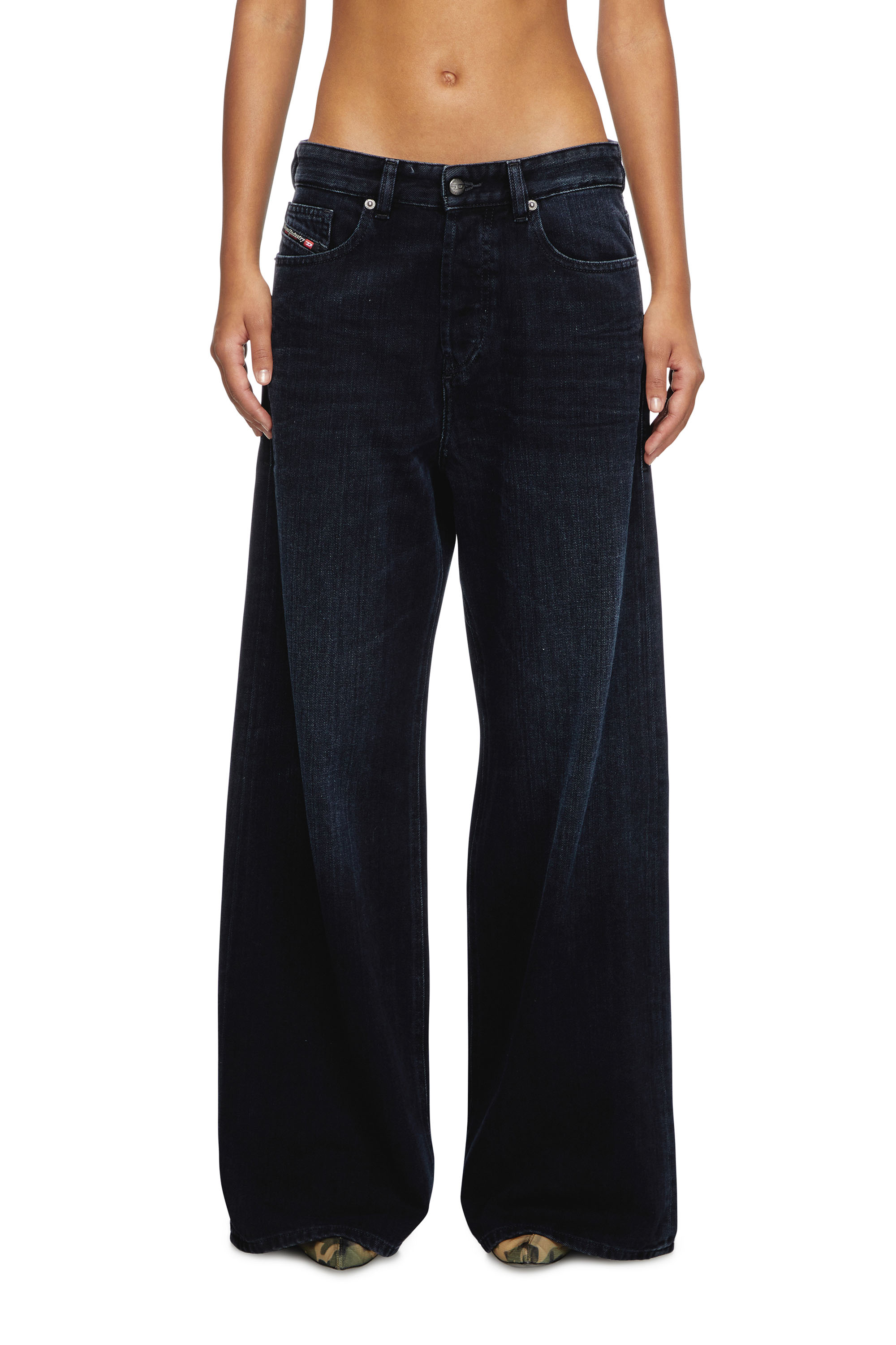 Diesel - Female's Relaxed Jeans 1996 D-Sire 09L54, ダークブルー - 1