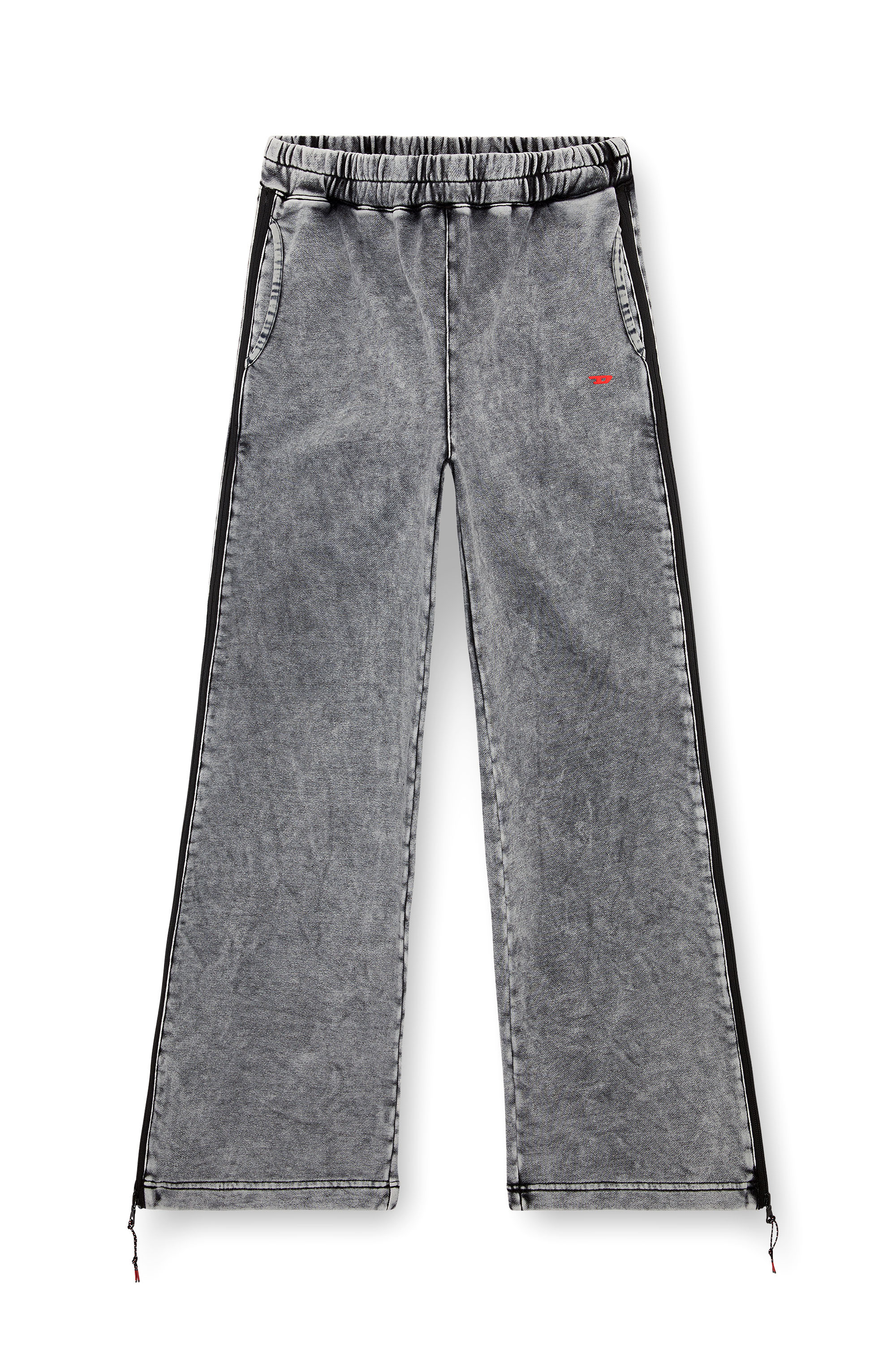 Diesel - AWSB-DELANEY-HT51, Female Faded track pants with zip sides in グレー - Image 5